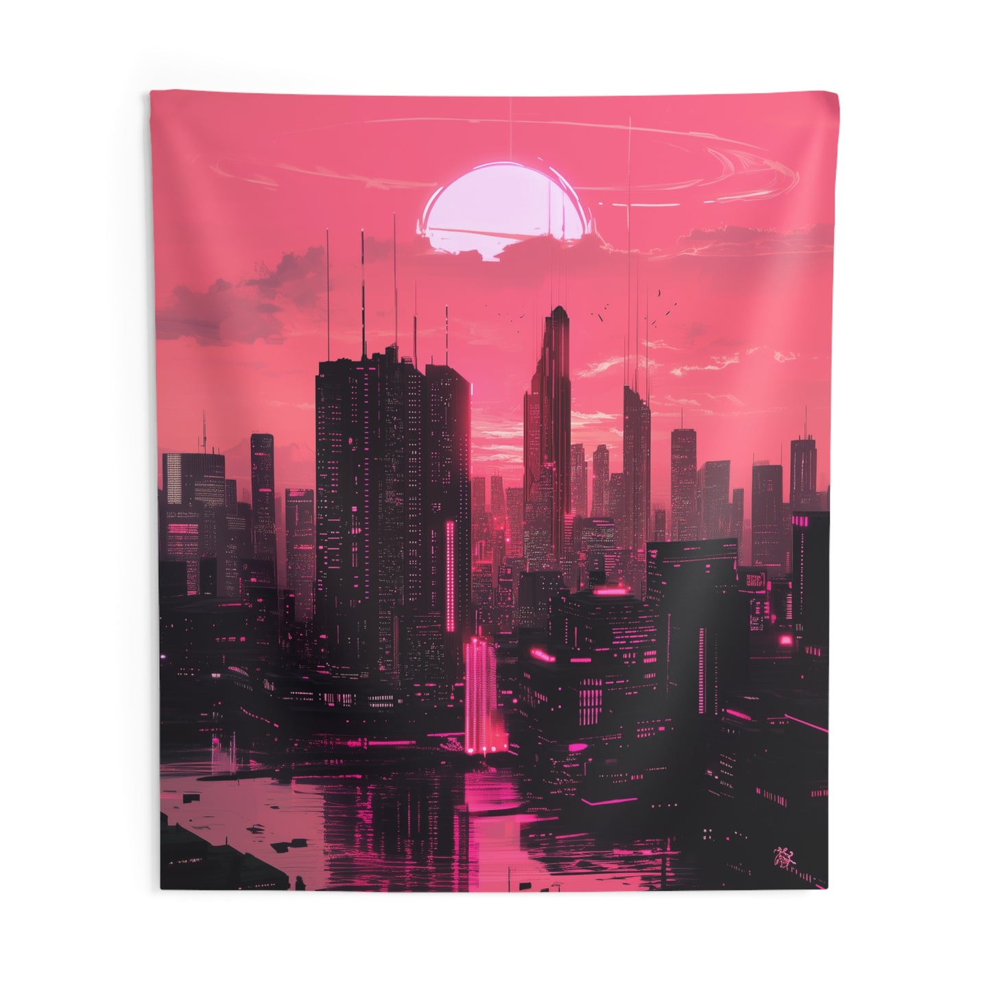 Cyberpink 2042 Wall Tapestry