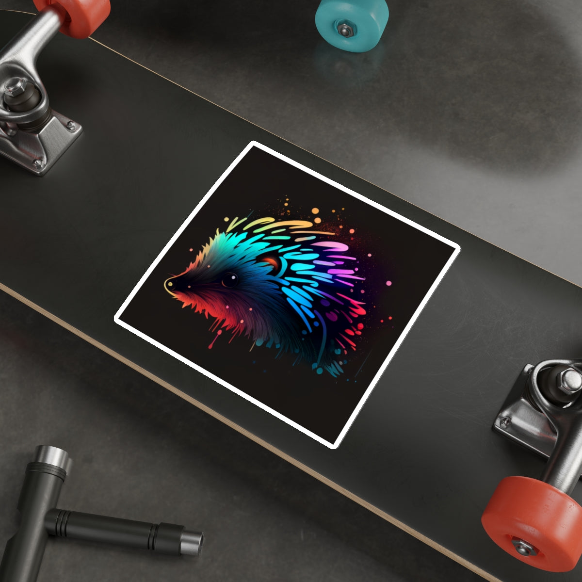 Neonpunk Hedgehog Stickers