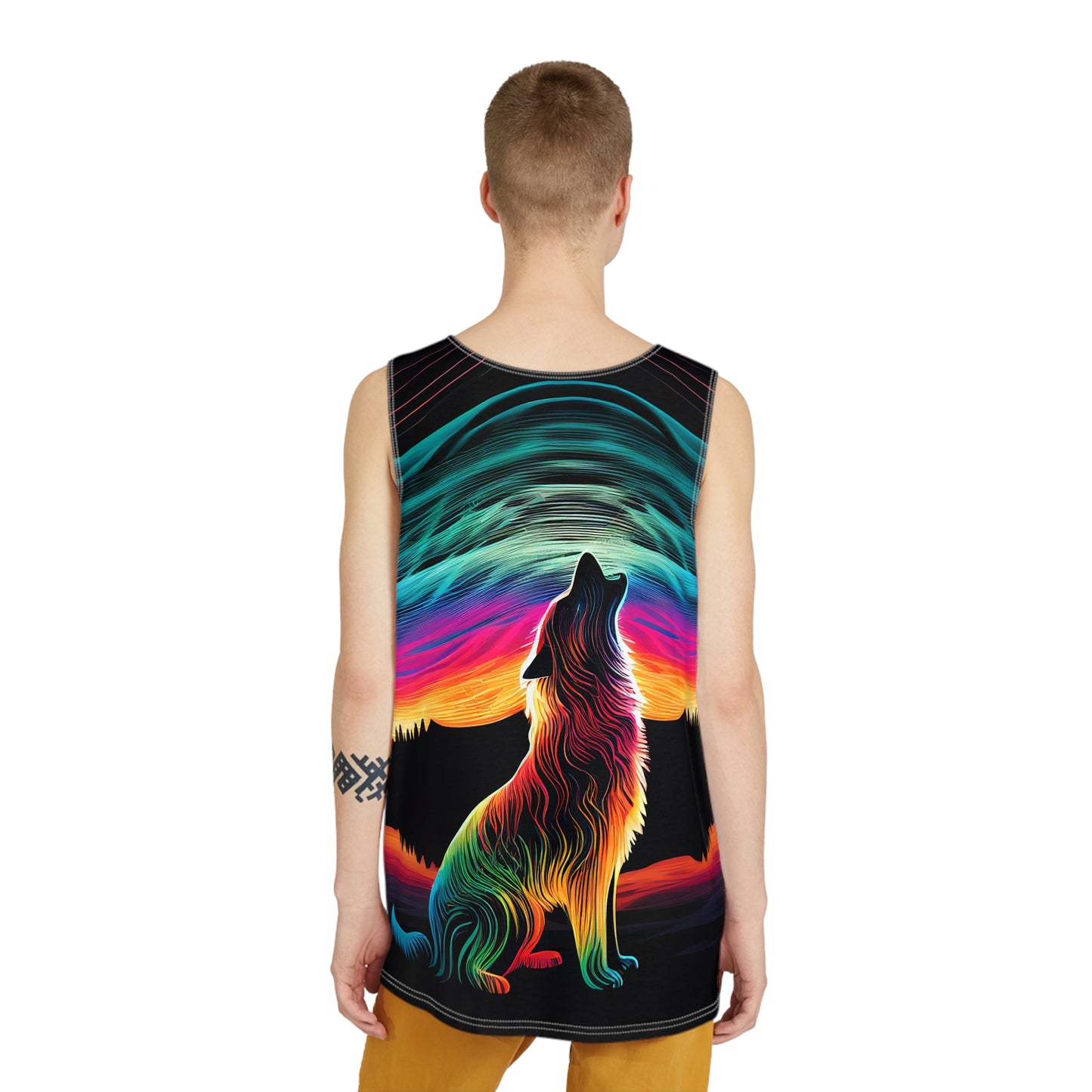 Howling At the Northen Lights - Double sided, two design, Men's All Over Print Tank