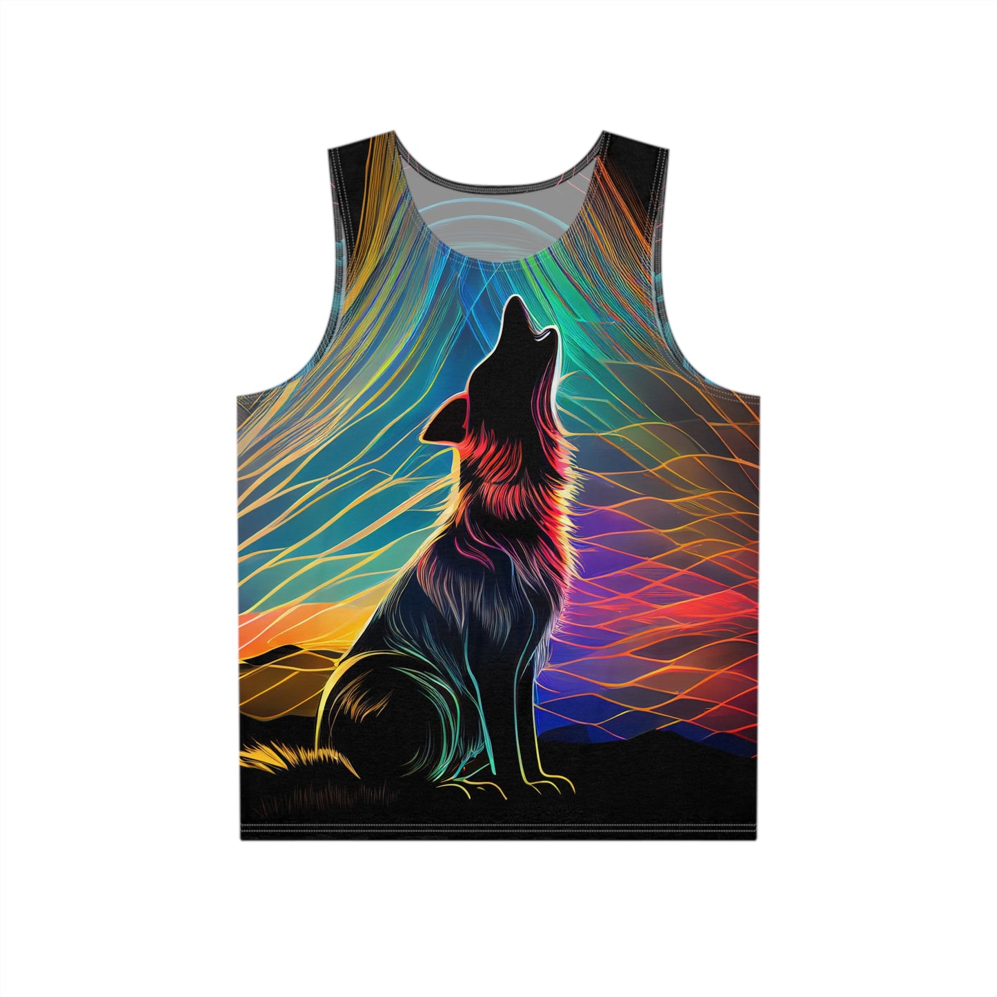Howling At the Northen Lights - Double sided, two design, Men's All Over Print Tank