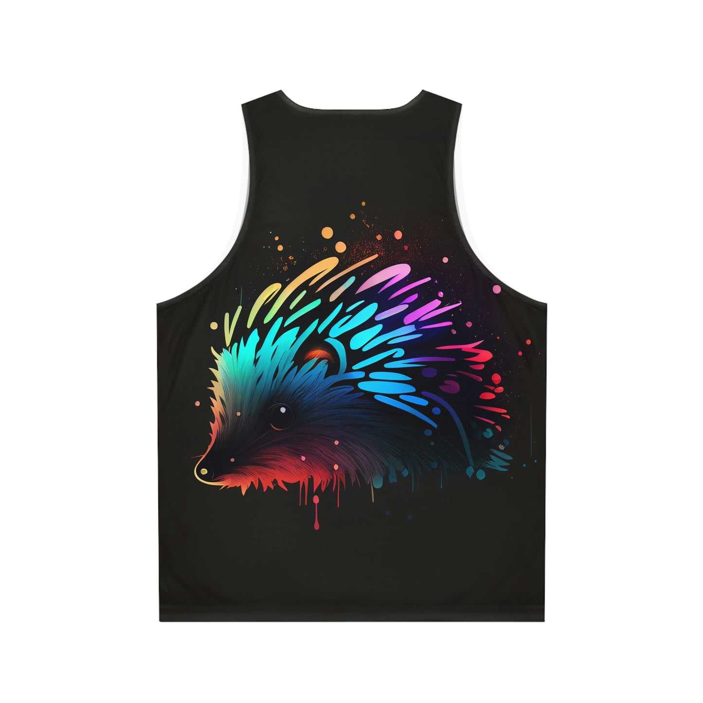 Neonpunk Hedgehog Unisex Tank Top (AOP)