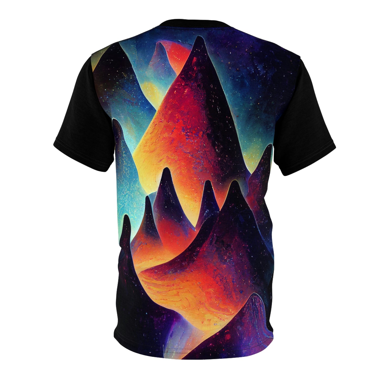 Unisex Mystic Mountains Majesty AOP Cut & Sew Short Sleeve Tee Shirt
