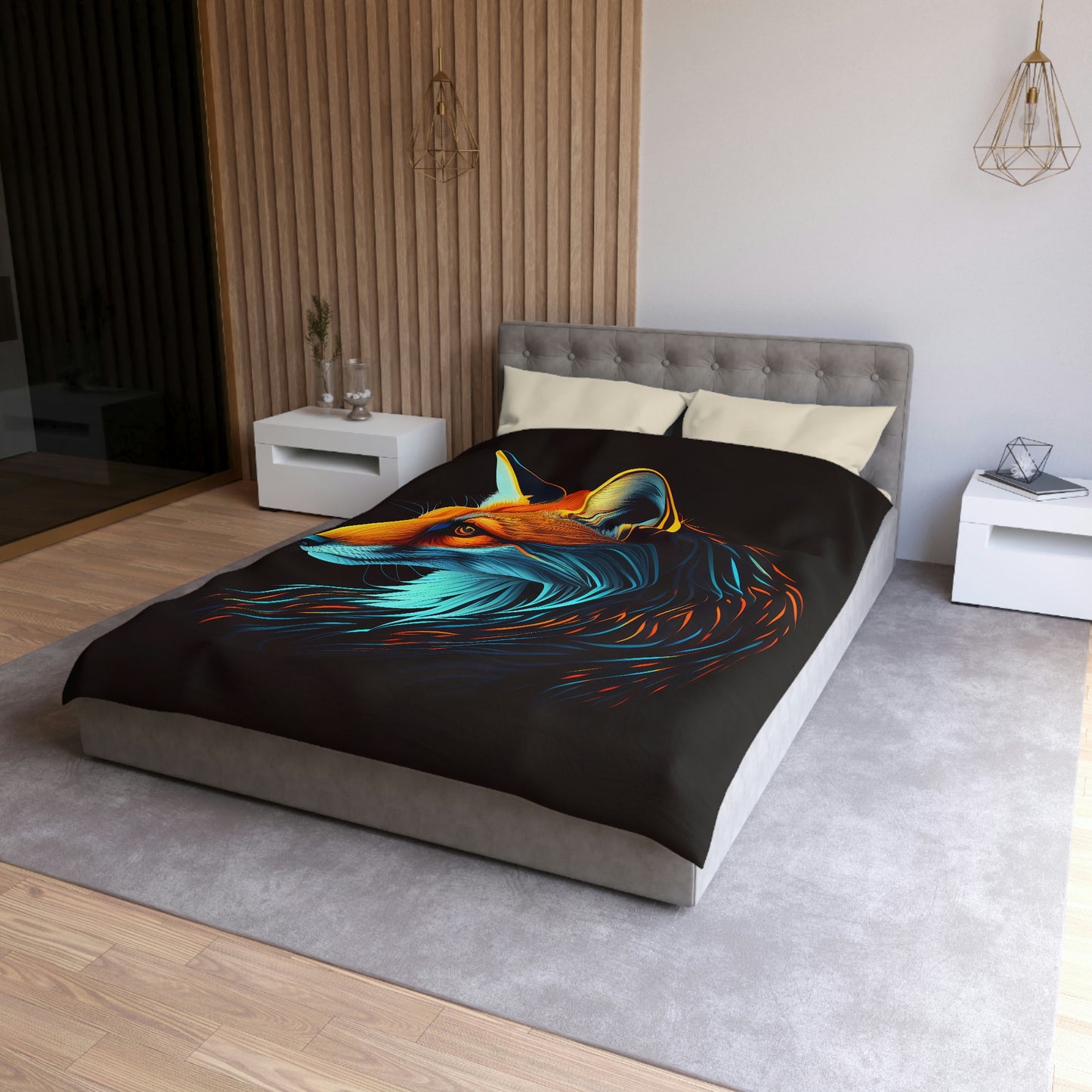 Mythic Fox Microfiber Duvet Cover