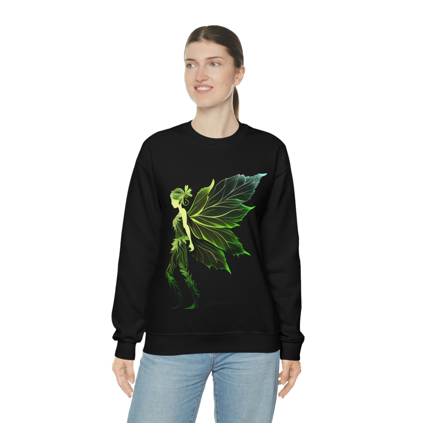 Forest Leaf Sprite Unisex Heavy Blend™ Crewneck Sweatshirt