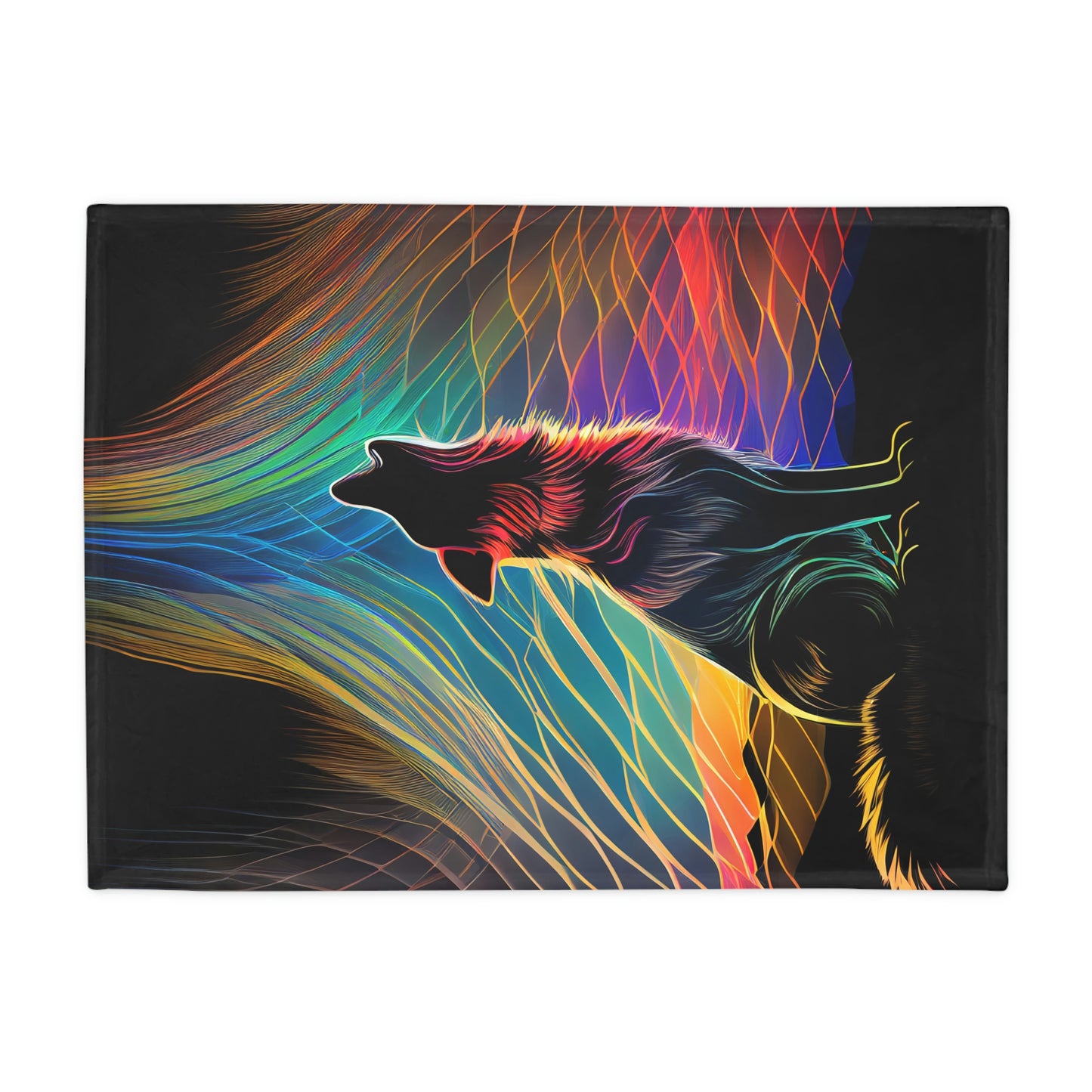 Howling Aurora Plush Fleece Blanket