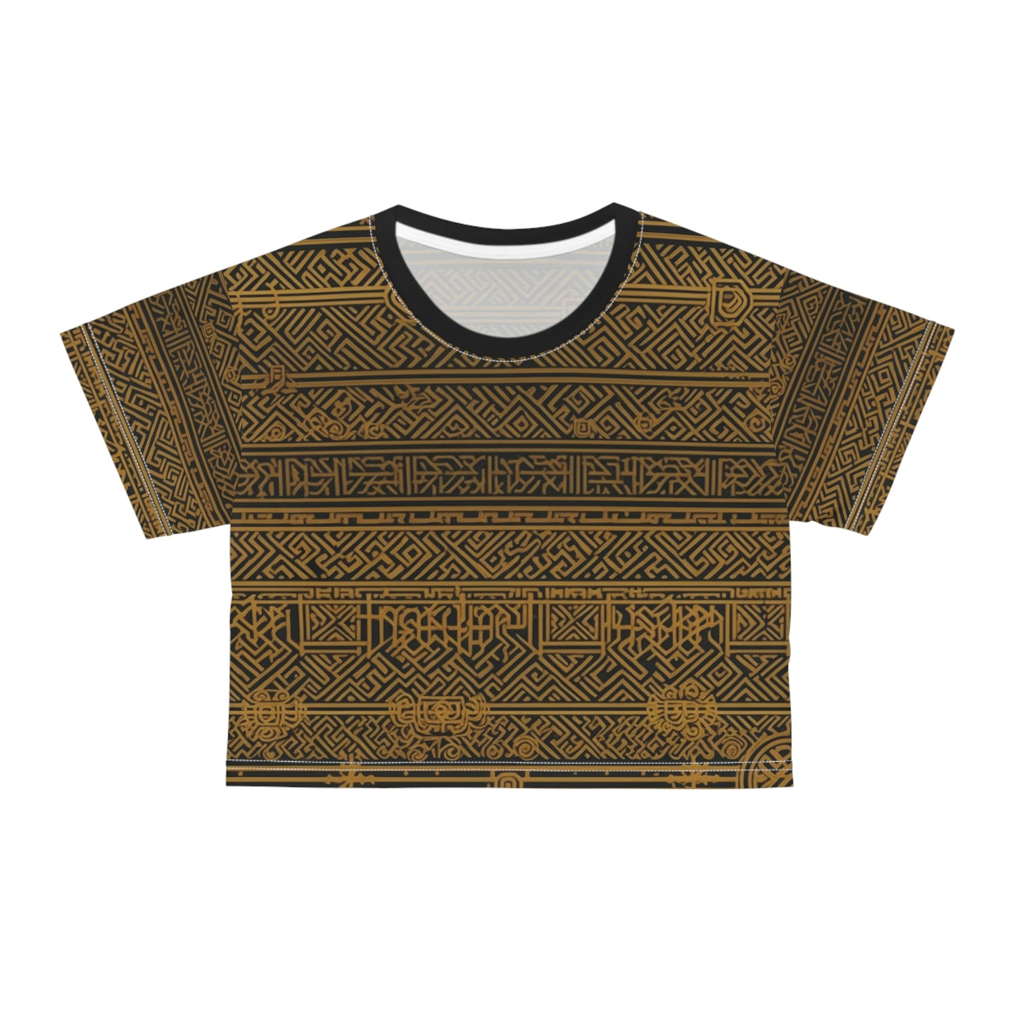 Golden Symbols Crop Tee