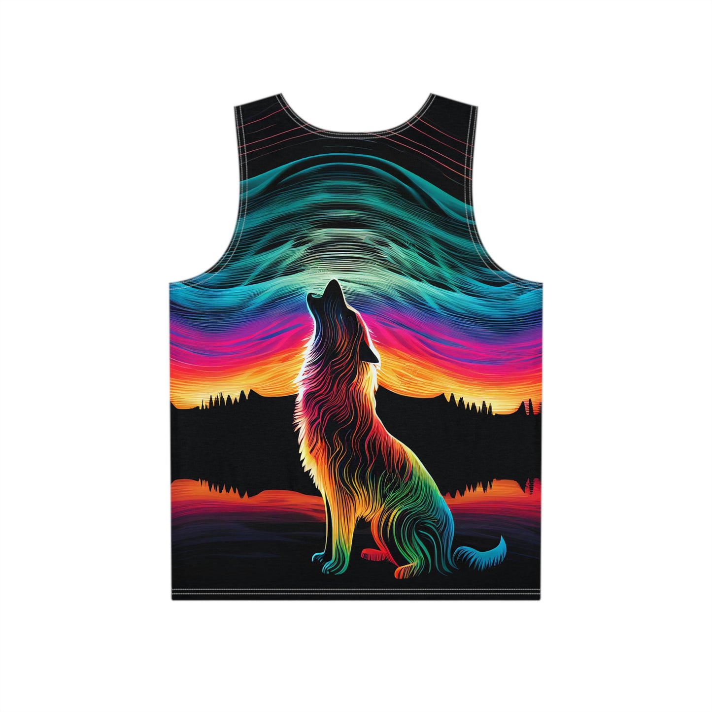 Howling Aurora - Double-sided Colorful Men's All Over Print Tank