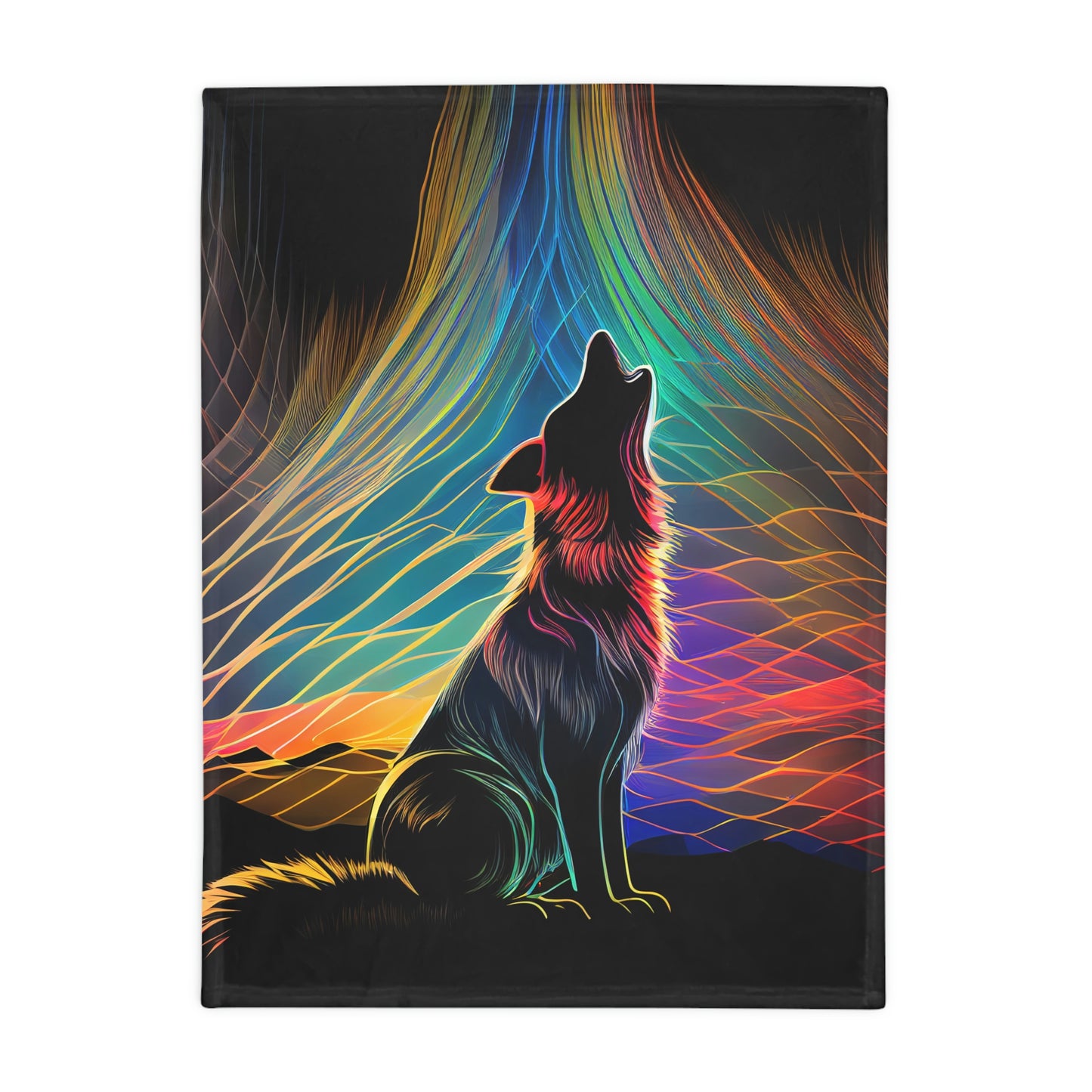 Howling Aurora Plush Fleece Blanket
