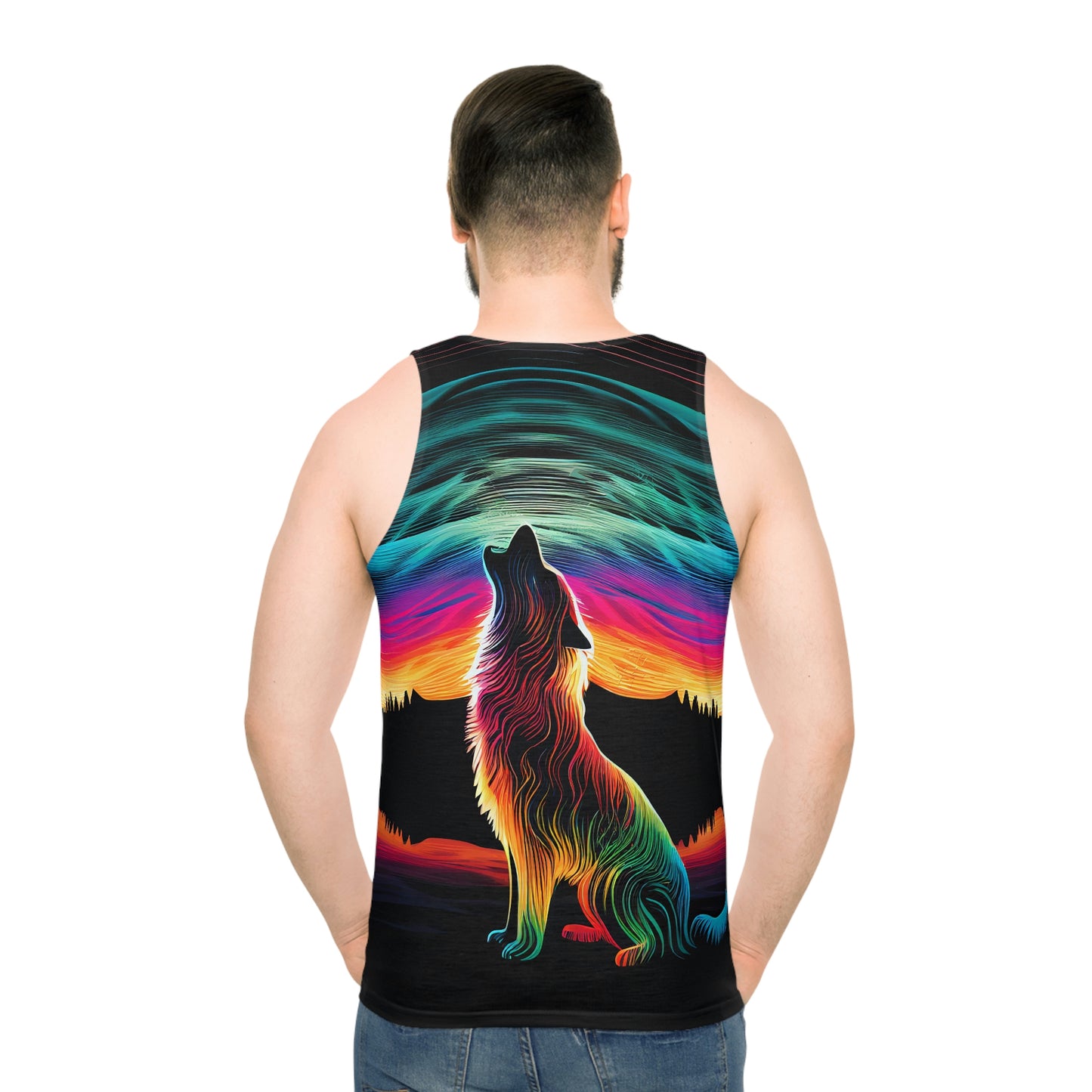Howling in the Night - Double-sided, Two-design Unisex Tank Top (AOP) - Eco-friendly - Made 100% from recycled material