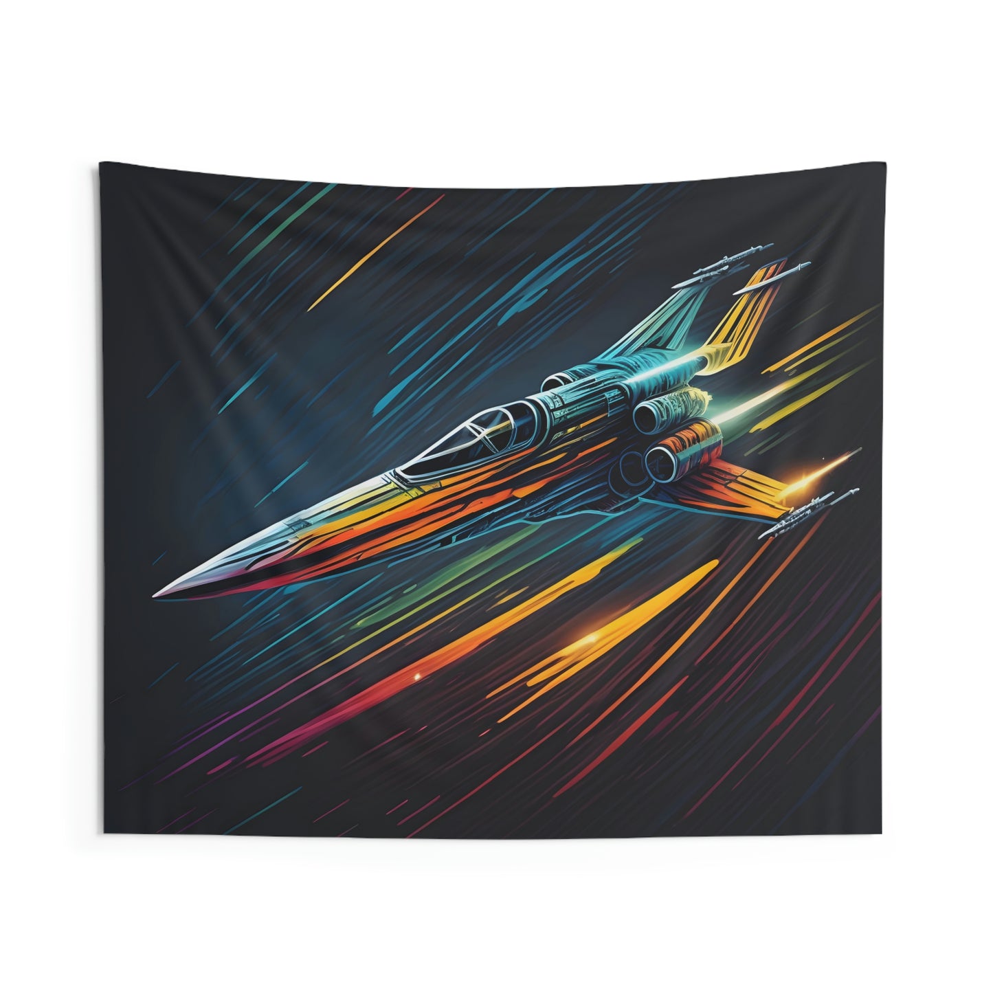 One-Seater Starship Wall Tapestry