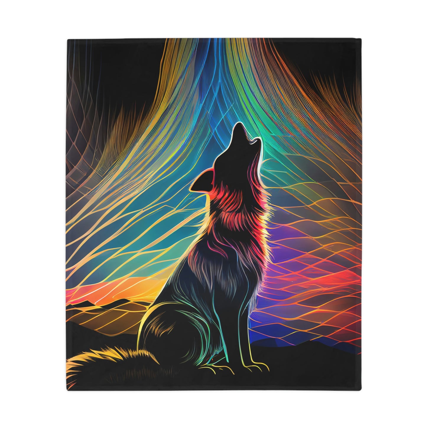 Howling Aurora Plush Fleece Blanket