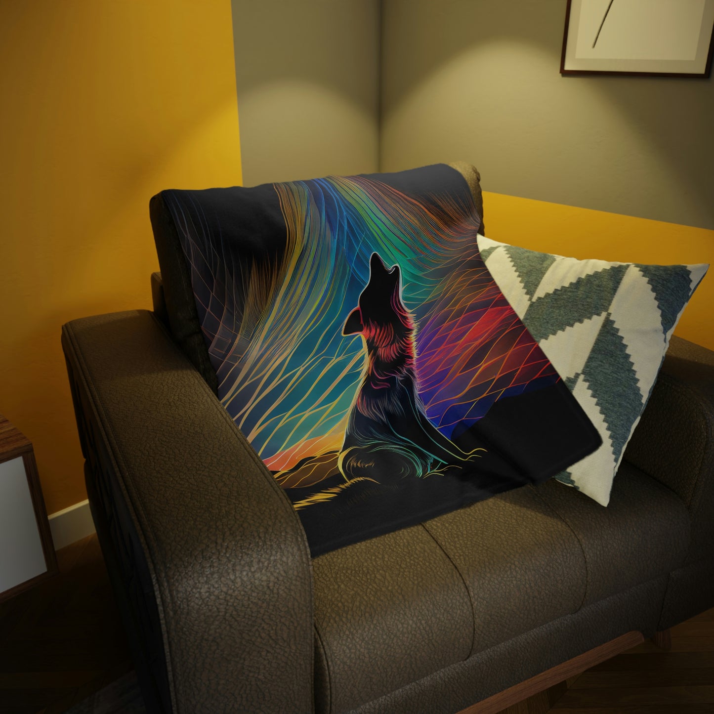 Howling Aurora Plush Fleece Blanket