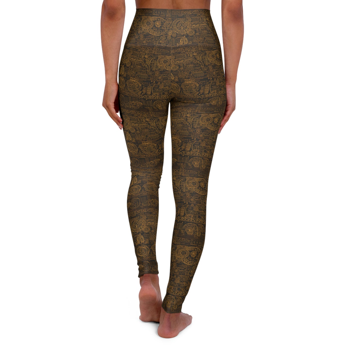 Golden Symbols High Waisted Yoga Leggings