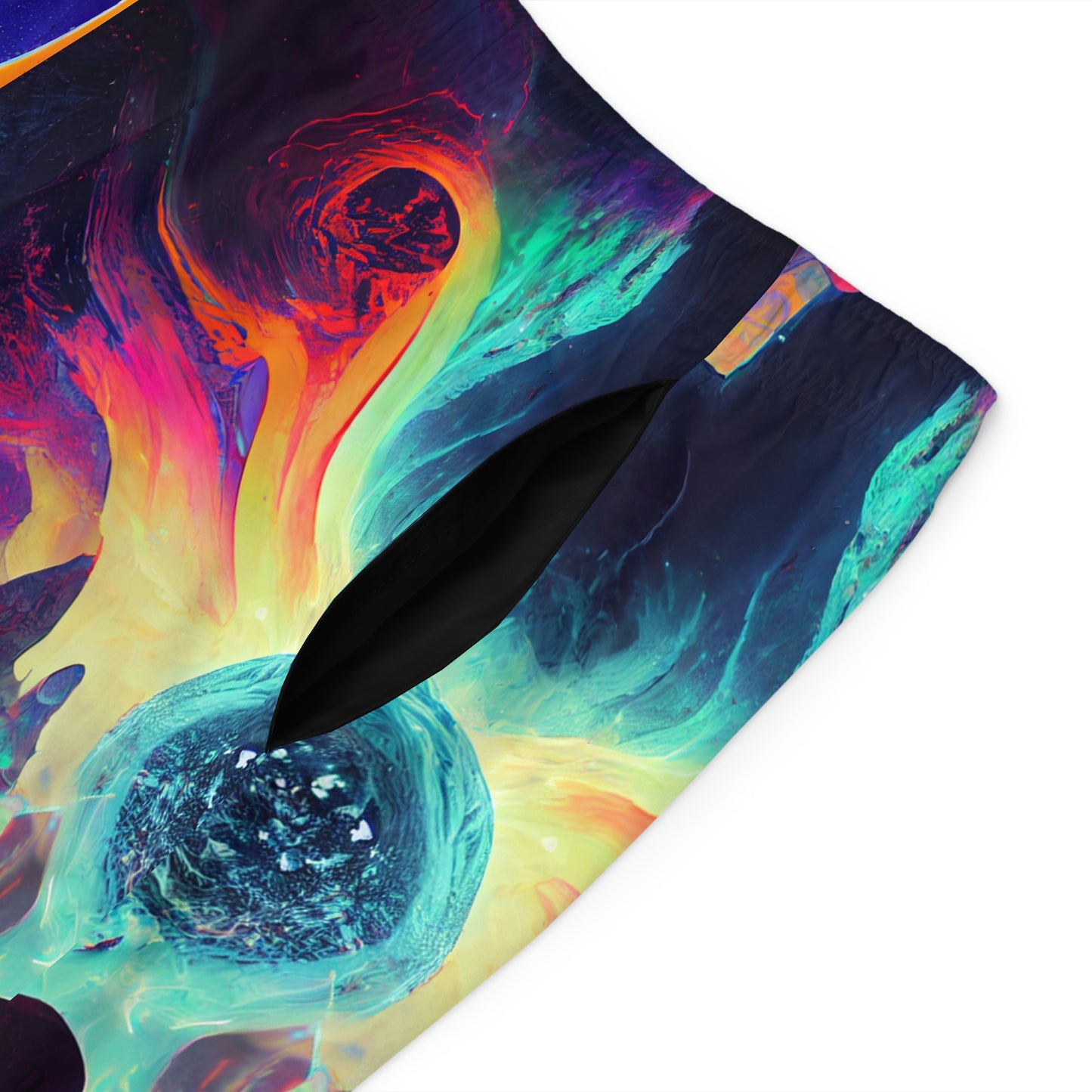 Men's Rainbow Trippy Dreamscape Festival Rave Board Shorts (AOP)