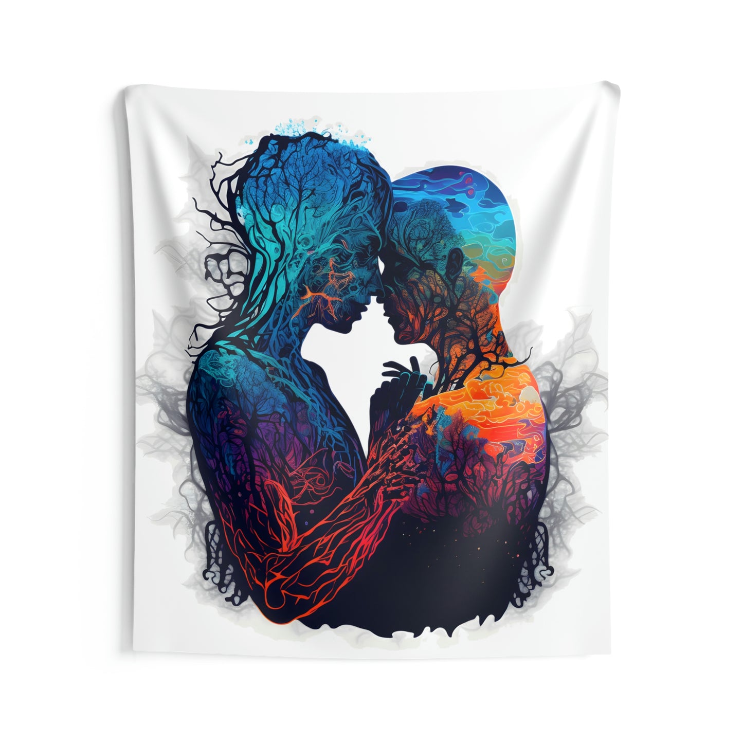 Spiritual Love Embrace - Indoor Wall Tapestry