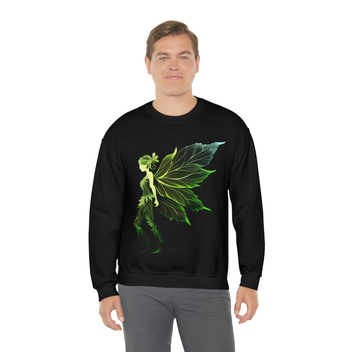 Forest Leaf Sprite Unisex Heavy Blend™ Crewneck Sweatshirt