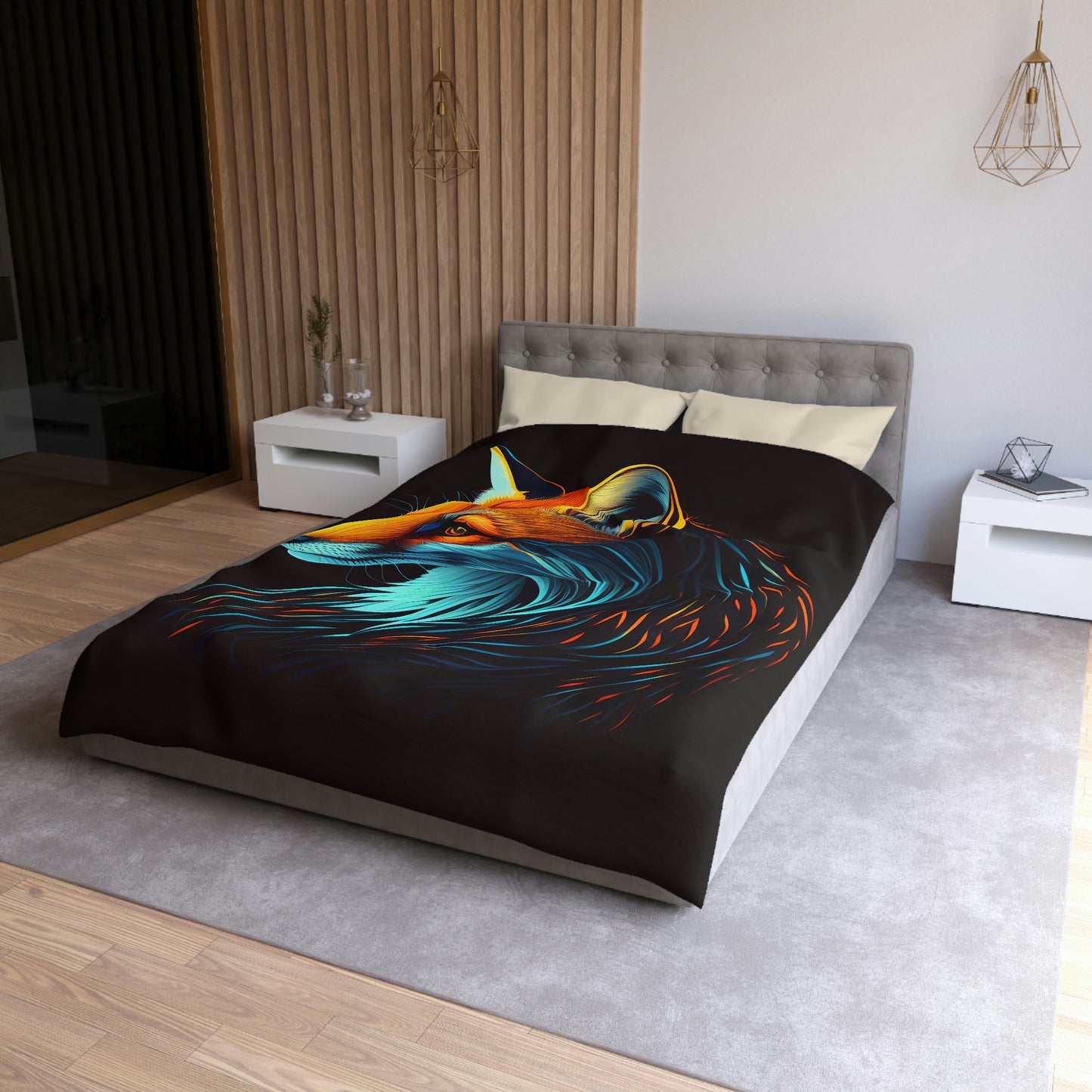 Mythic Fox Microfiber Duvet Cover