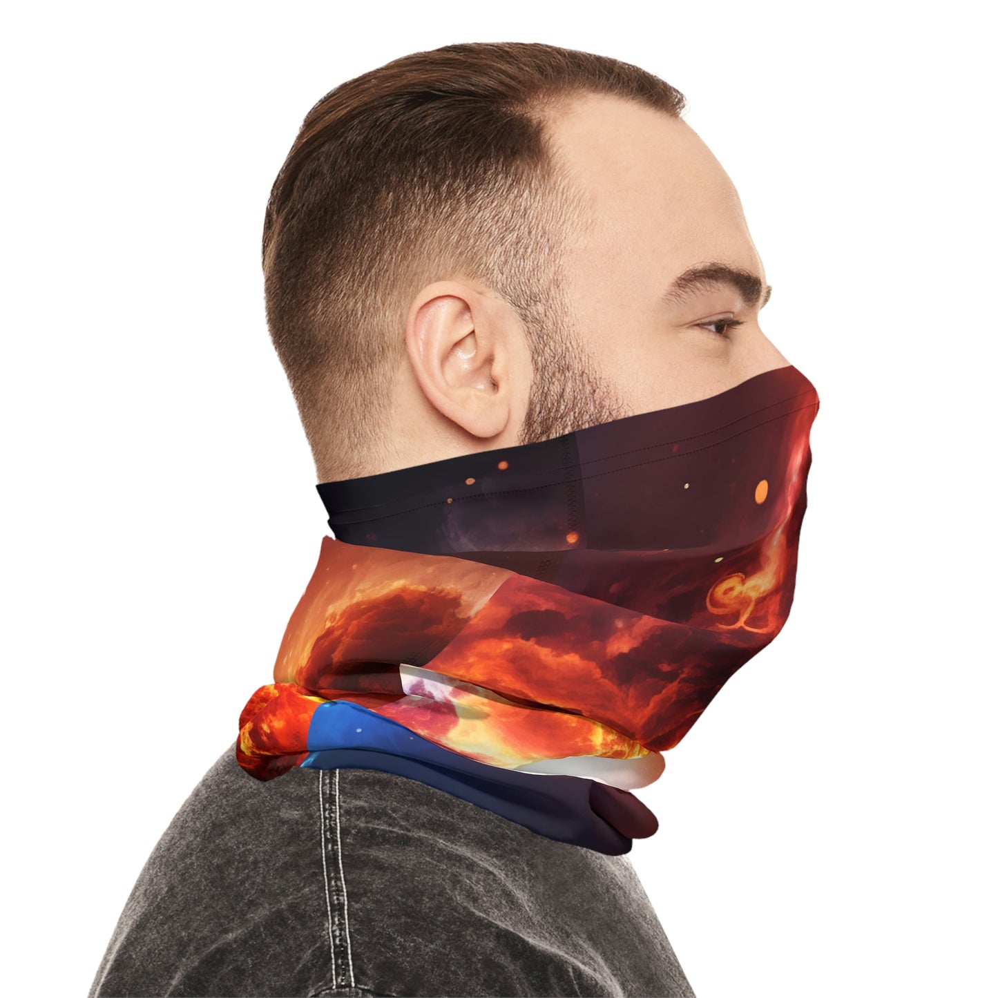 Fire Galaxy Lightweight Neck Gaiter