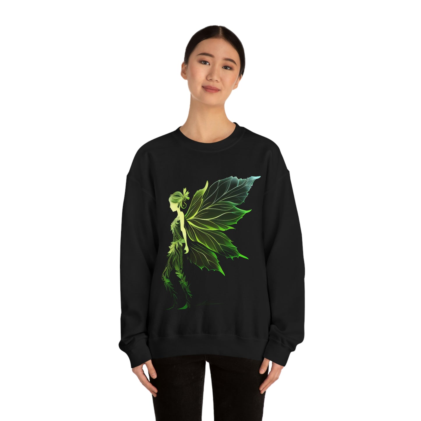 Forest Leaf Sprite Unisex Heavy Blend™ Crewneck Sweatshirt