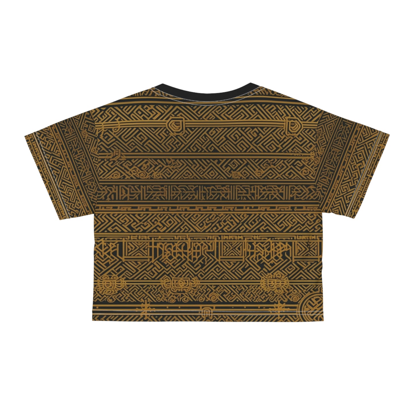 Golden Symbols Crop Tee