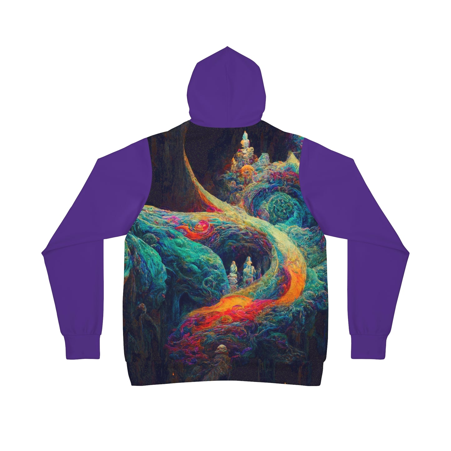 Unisex Multicolor Psychedelic Dreamy Athletic Festival Hoodie