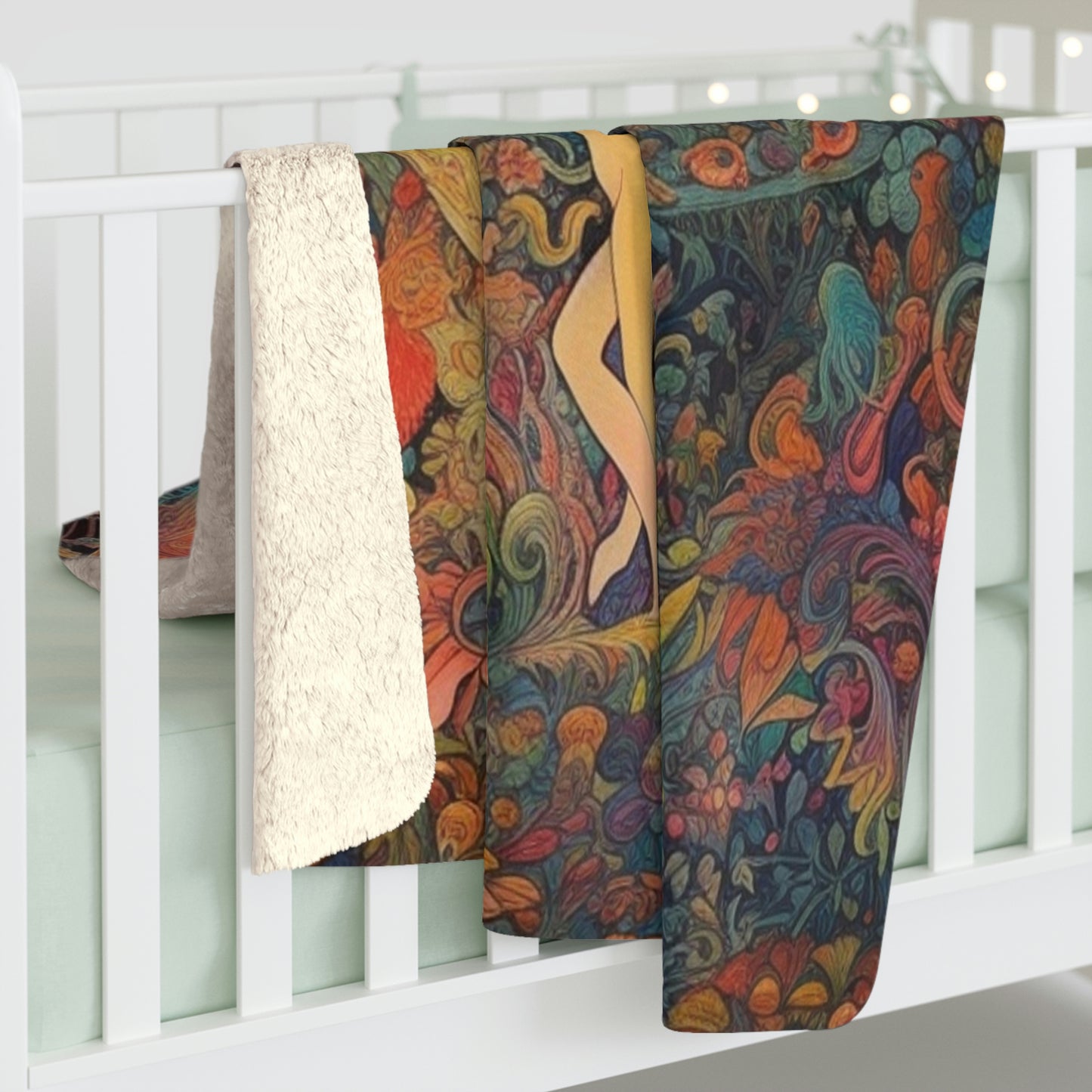 Fairie Forestland Sherpa Fleece Trip Blanket