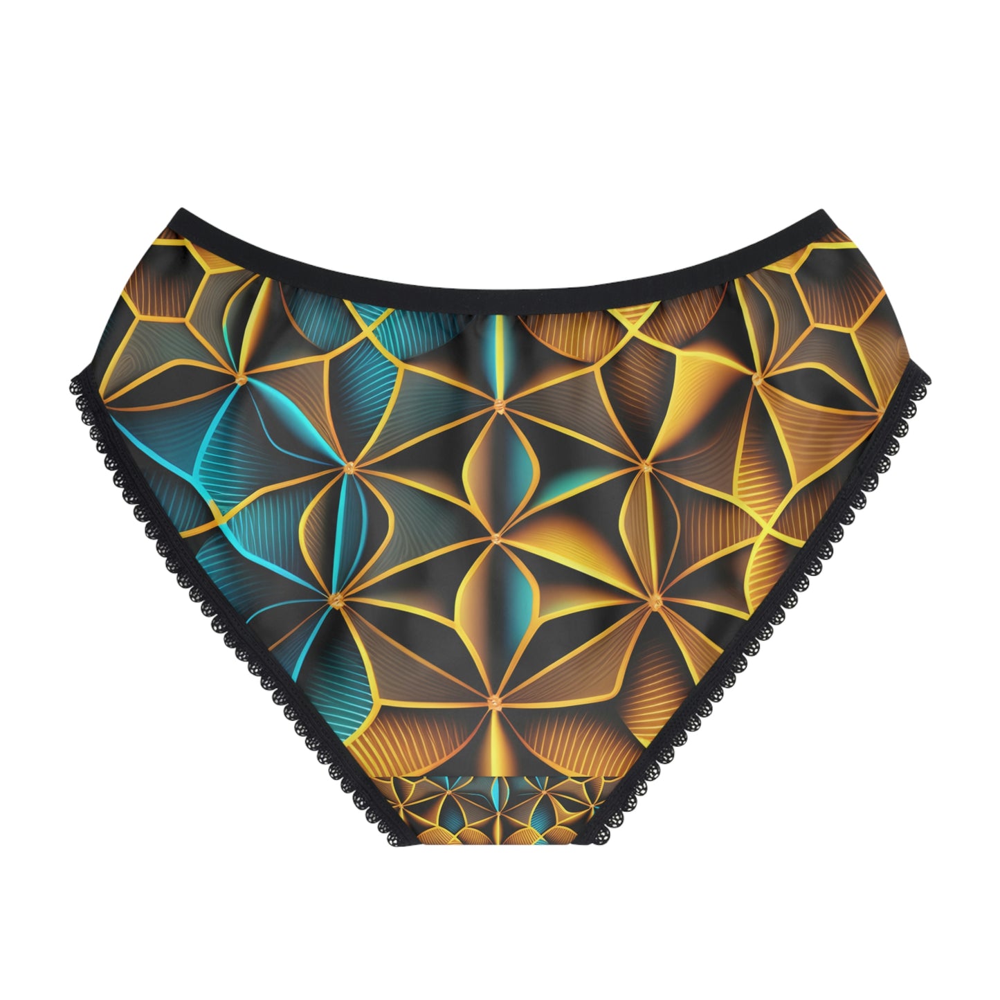 Women's Trippy Psychedelic Rave Festival Sacred Geometry Panties