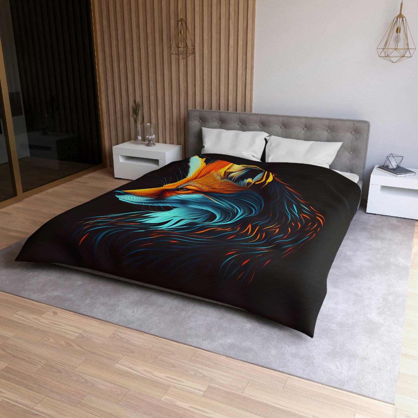 Mythic Fox Microfiber Duvet Cover