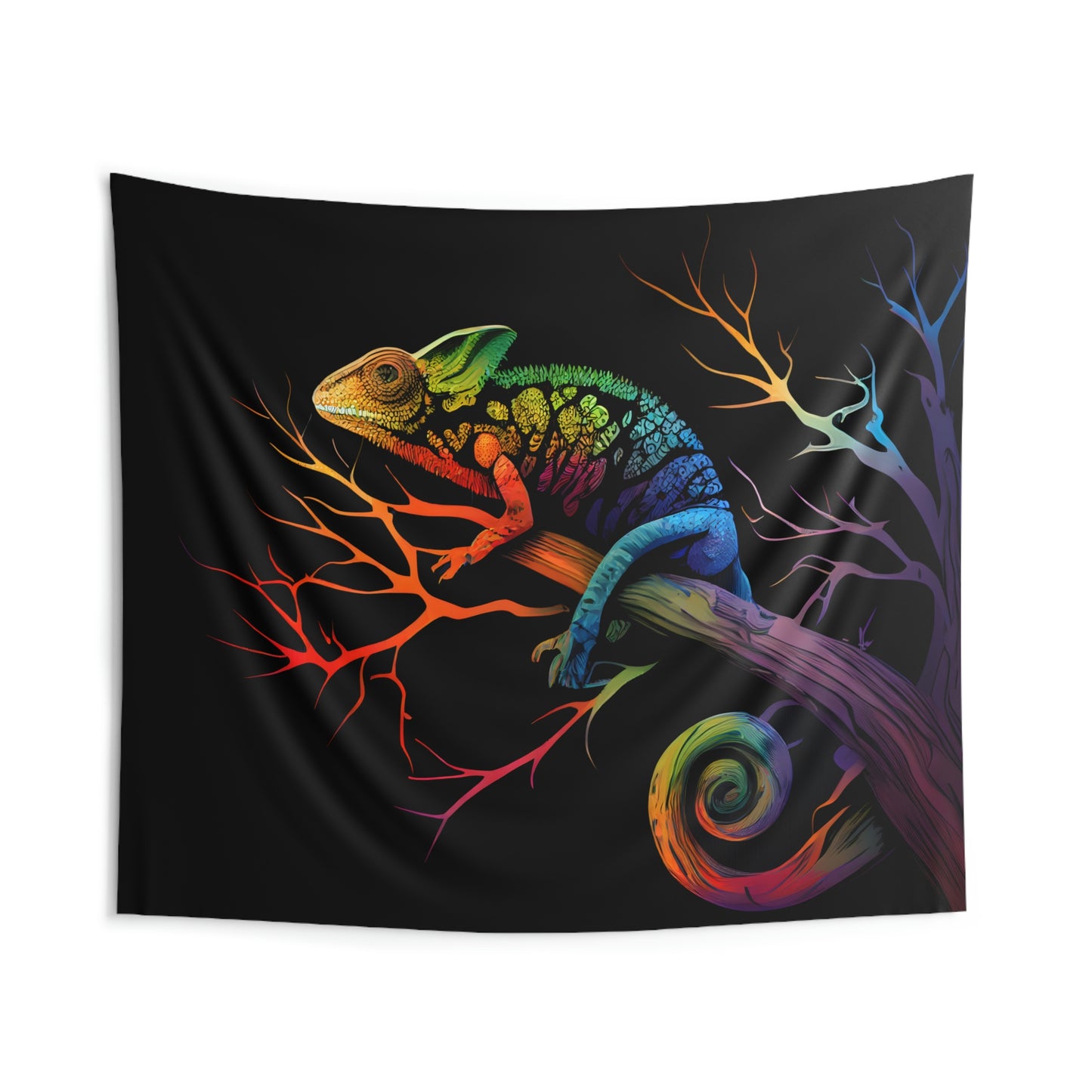 Calming Colorful Chameleon - Indoor Wall Tapestry