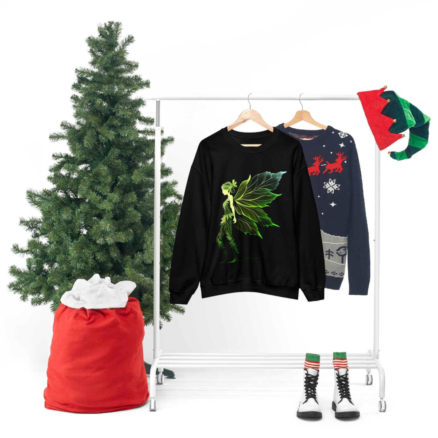 Forest Leaf Sprite Unisex Heavy Blend™ Crewneck Sweatshirt