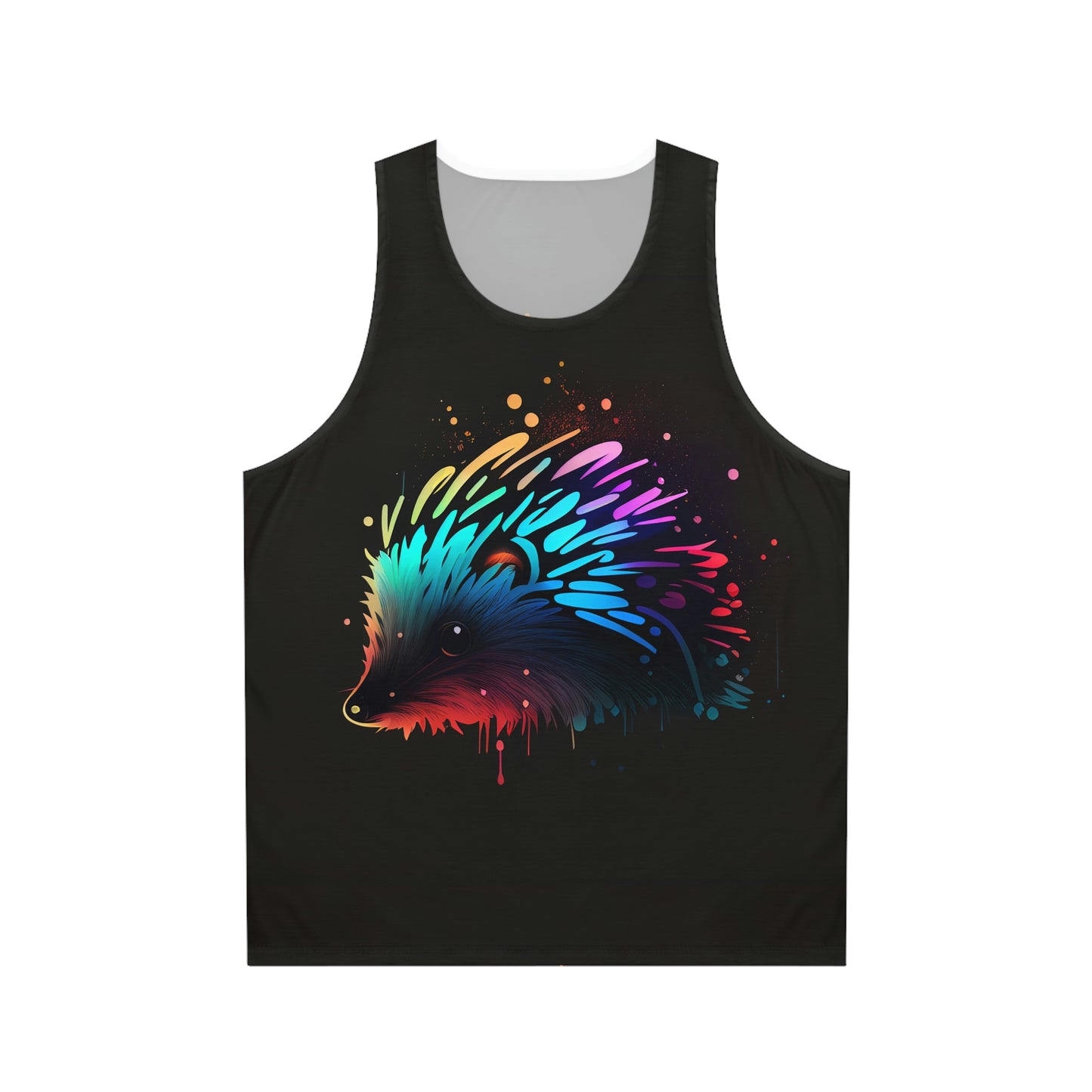 Neonpunk Hedgehog Unisex Tank Top (AOP)