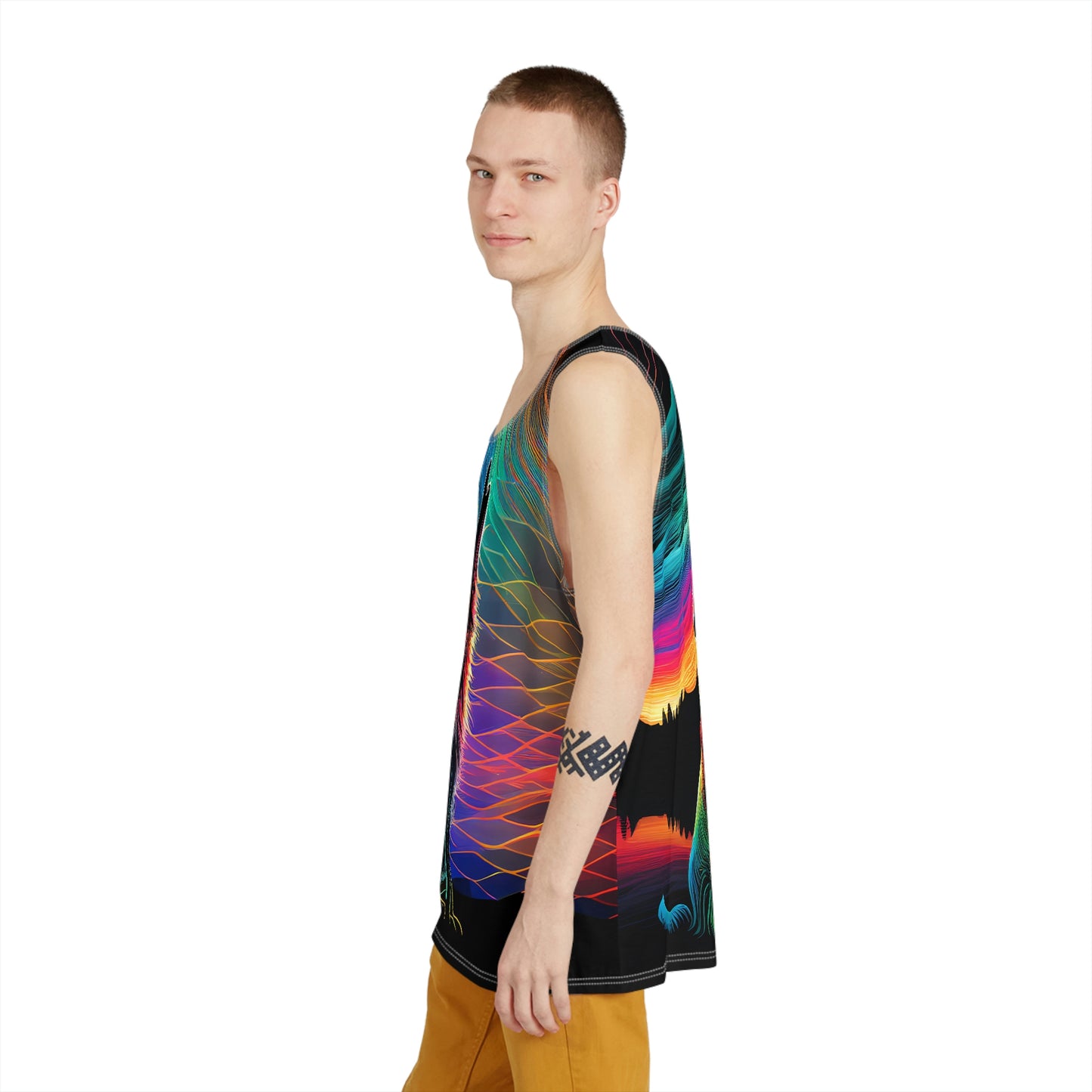 Howling At the Northen Lights - Double sided, two design, Men's All Over Print Tank