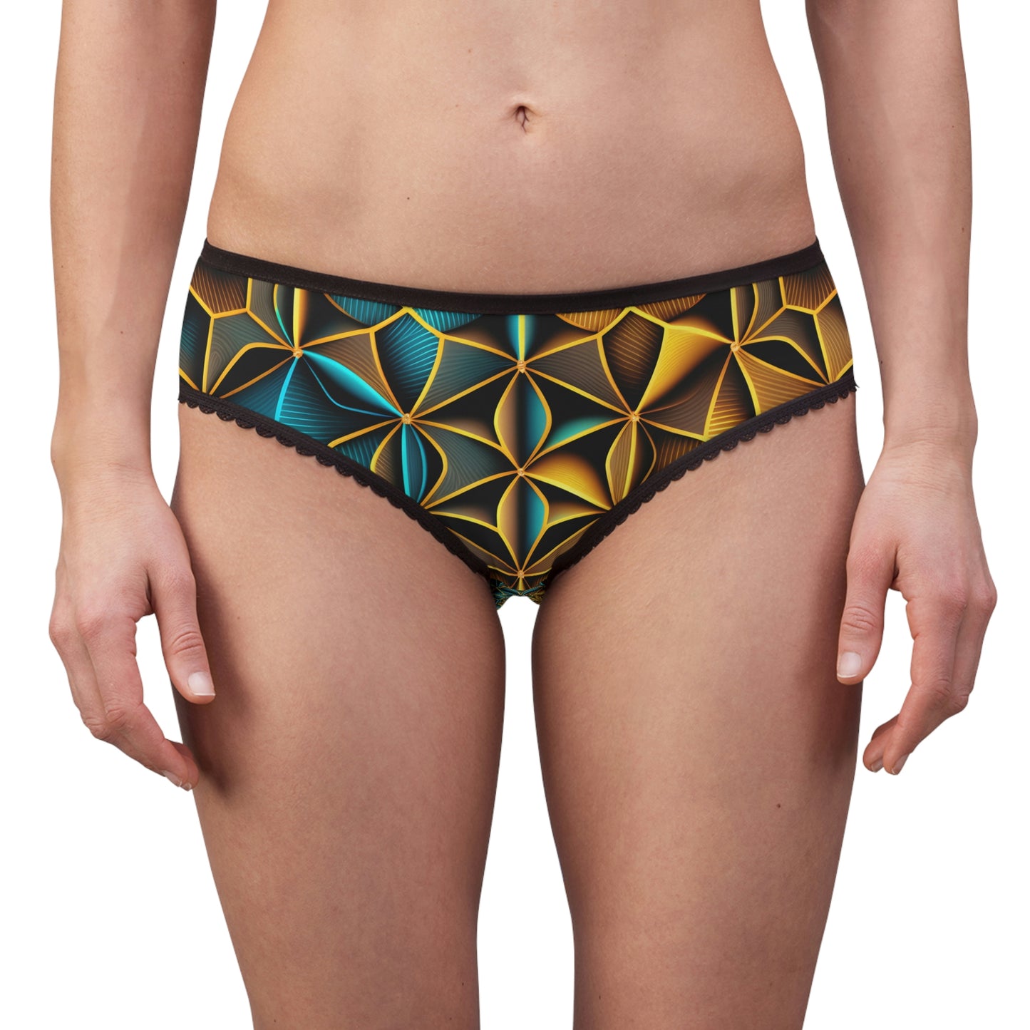 Women's Trippy Psychedelic Rave Festival Sacred Geometry Panties