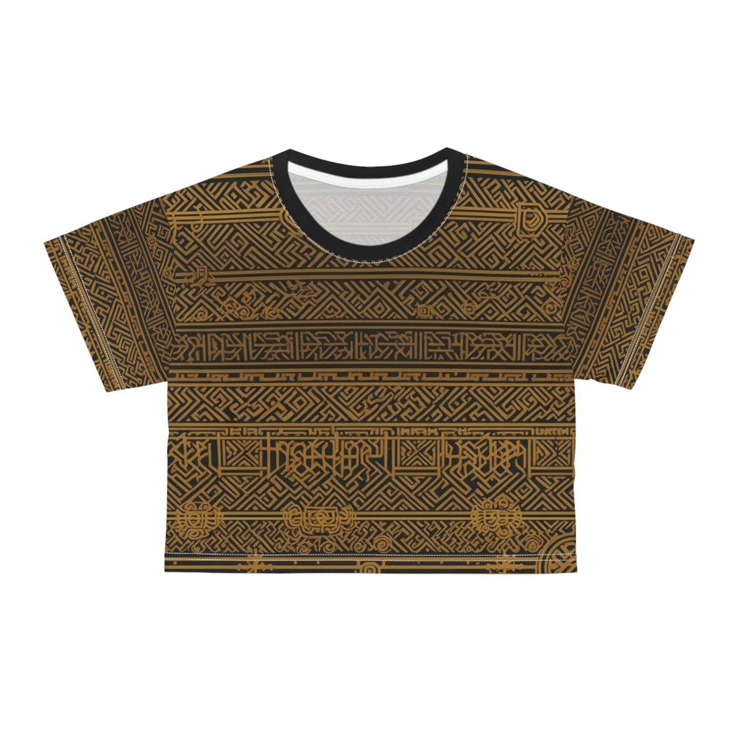 Golden Symbols Crop Tee