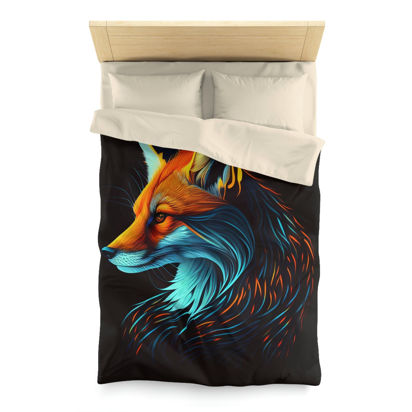 Mythic Fox Microfiber Duvet Cover