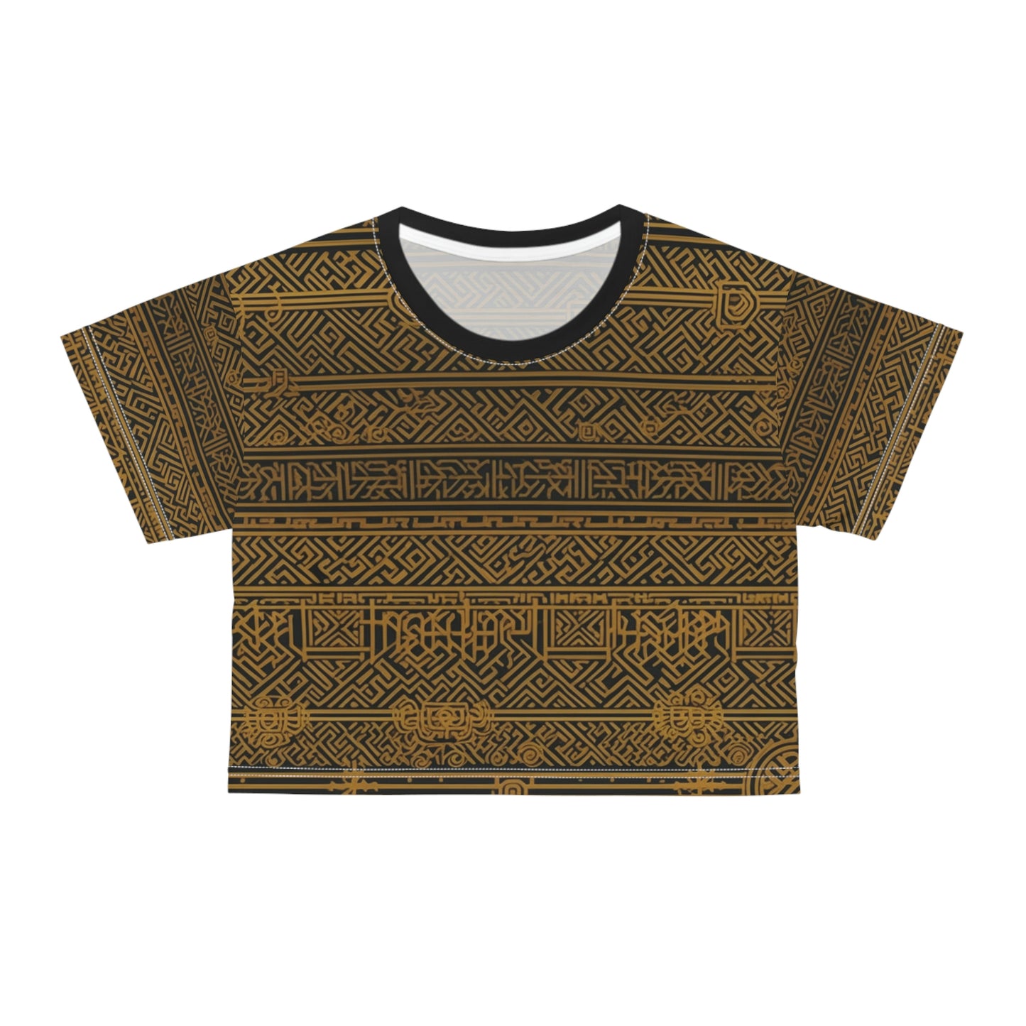 Golden Symbols Crop Tee