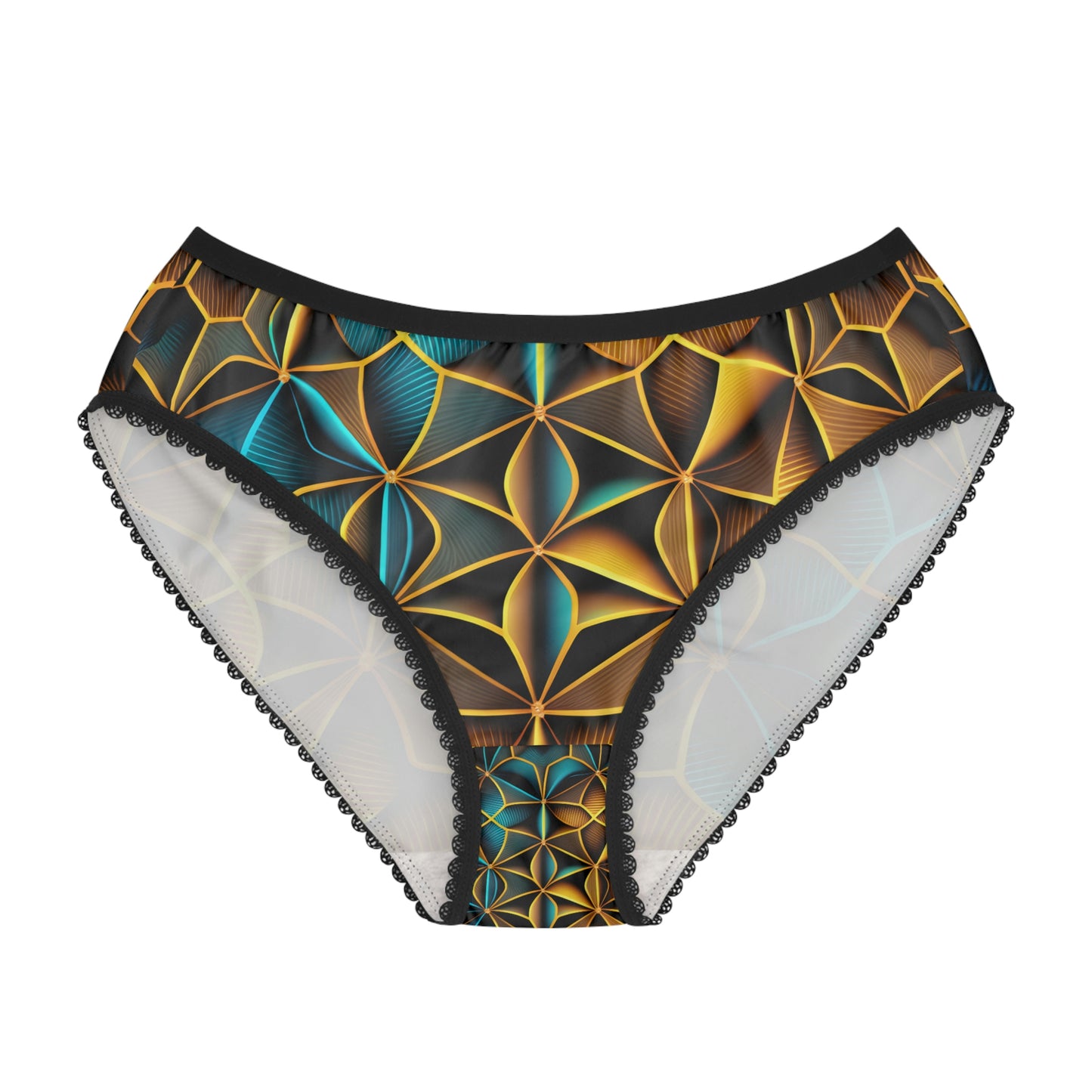 Women's Trippy Psychedelic Rave Festival Sacred Geometry Panties