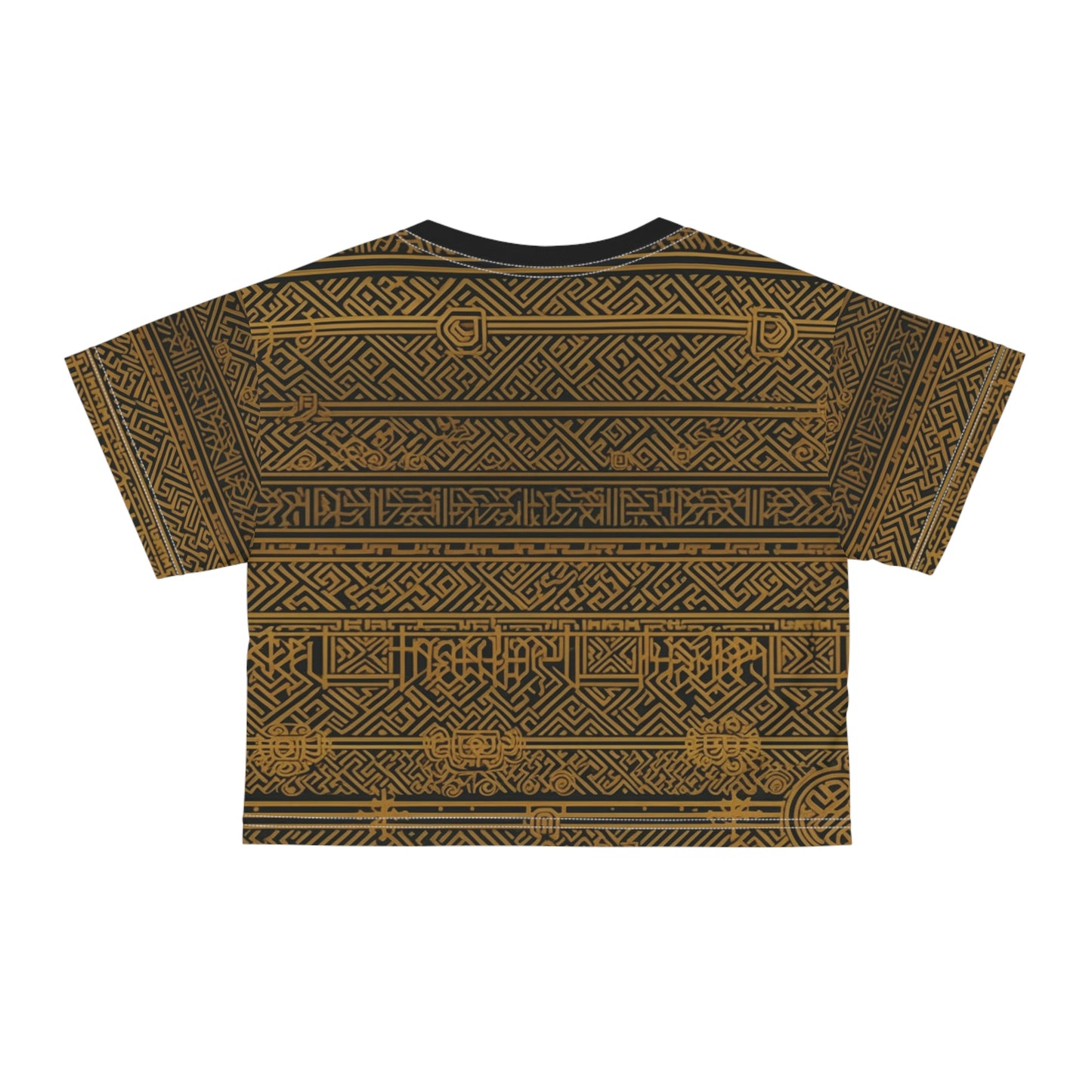 Golden Symbols Crop Tee