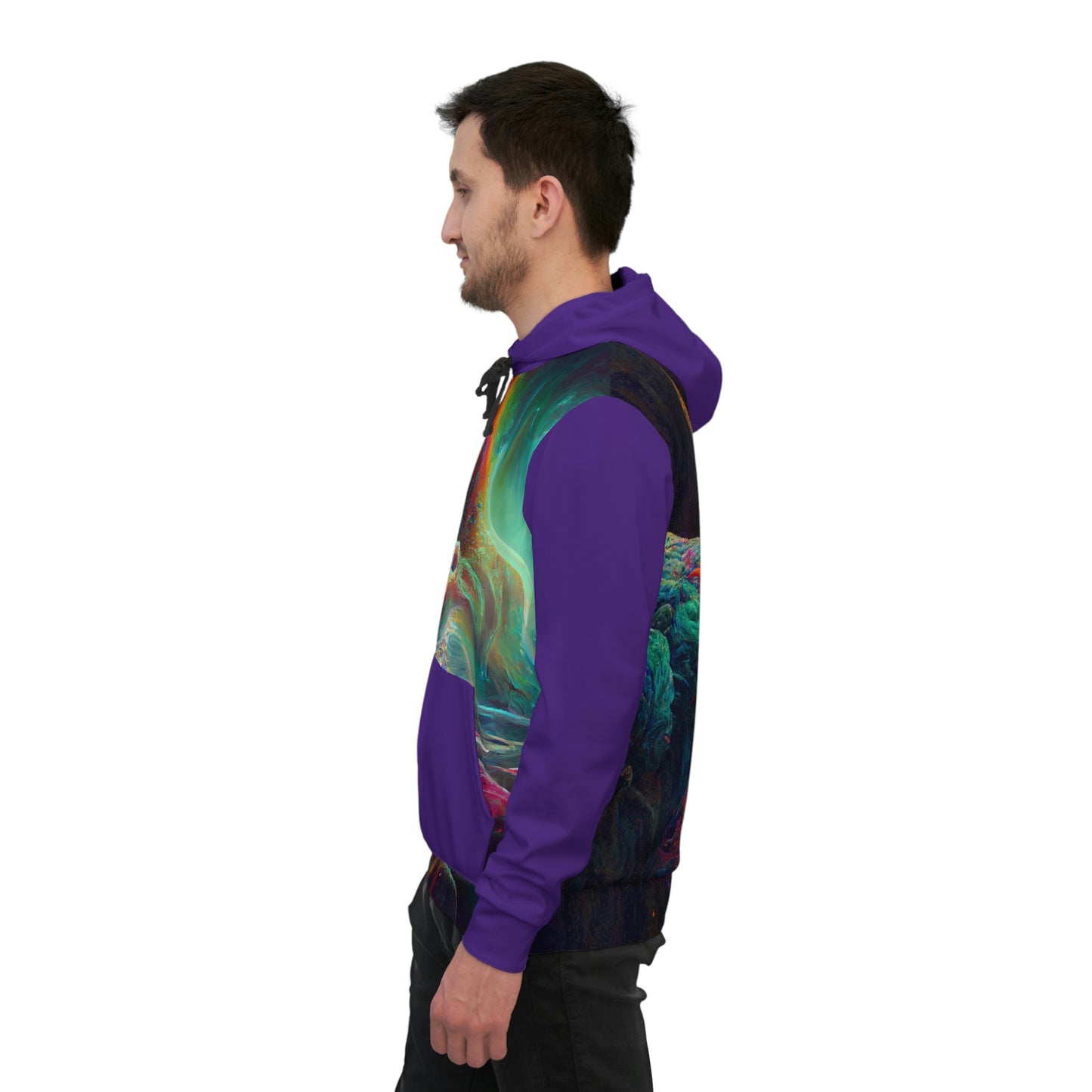 Unisex Multicolor Psychedelic Dreamy Athletic Festival Hoodie