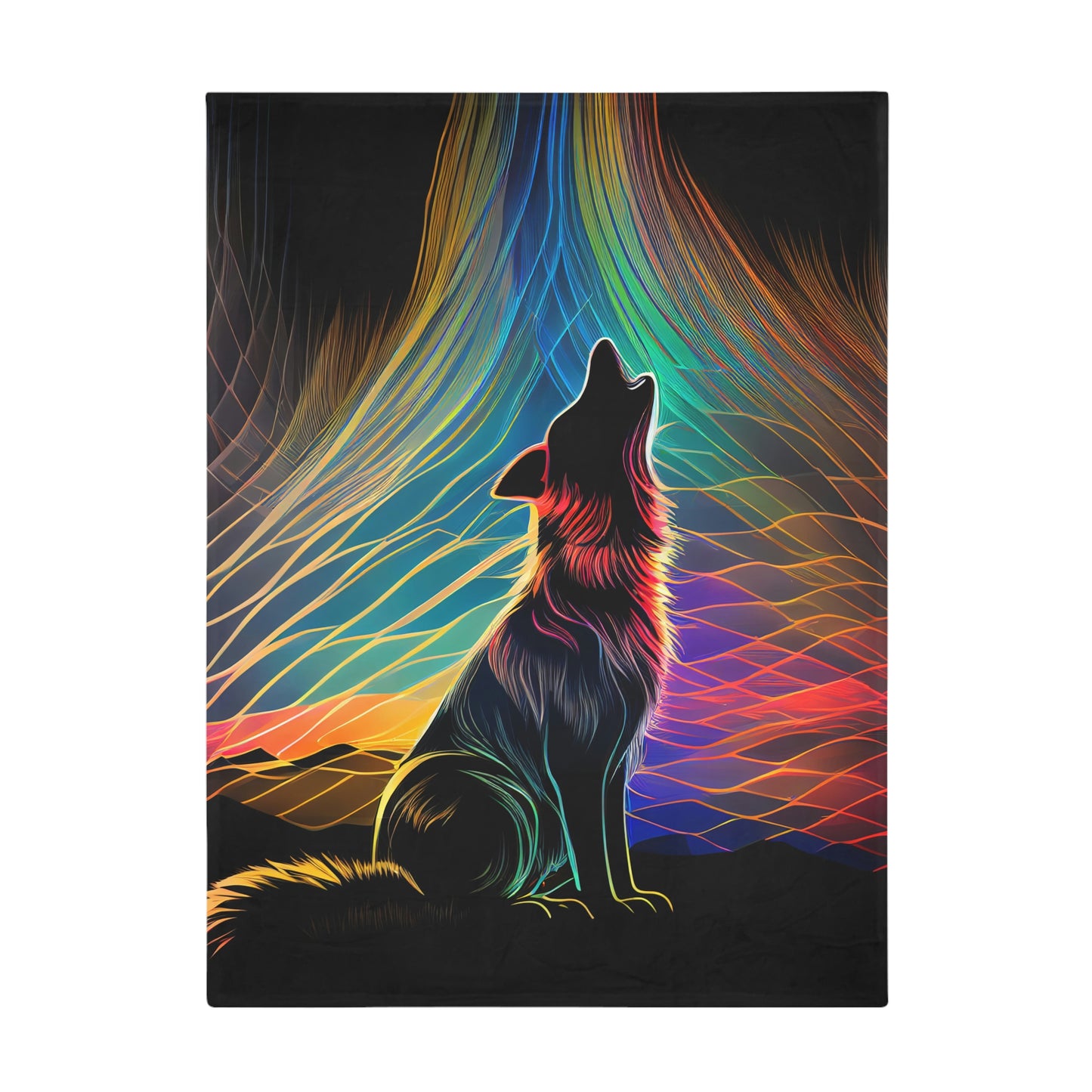 Howling Aurora Plush Fleece Blanket