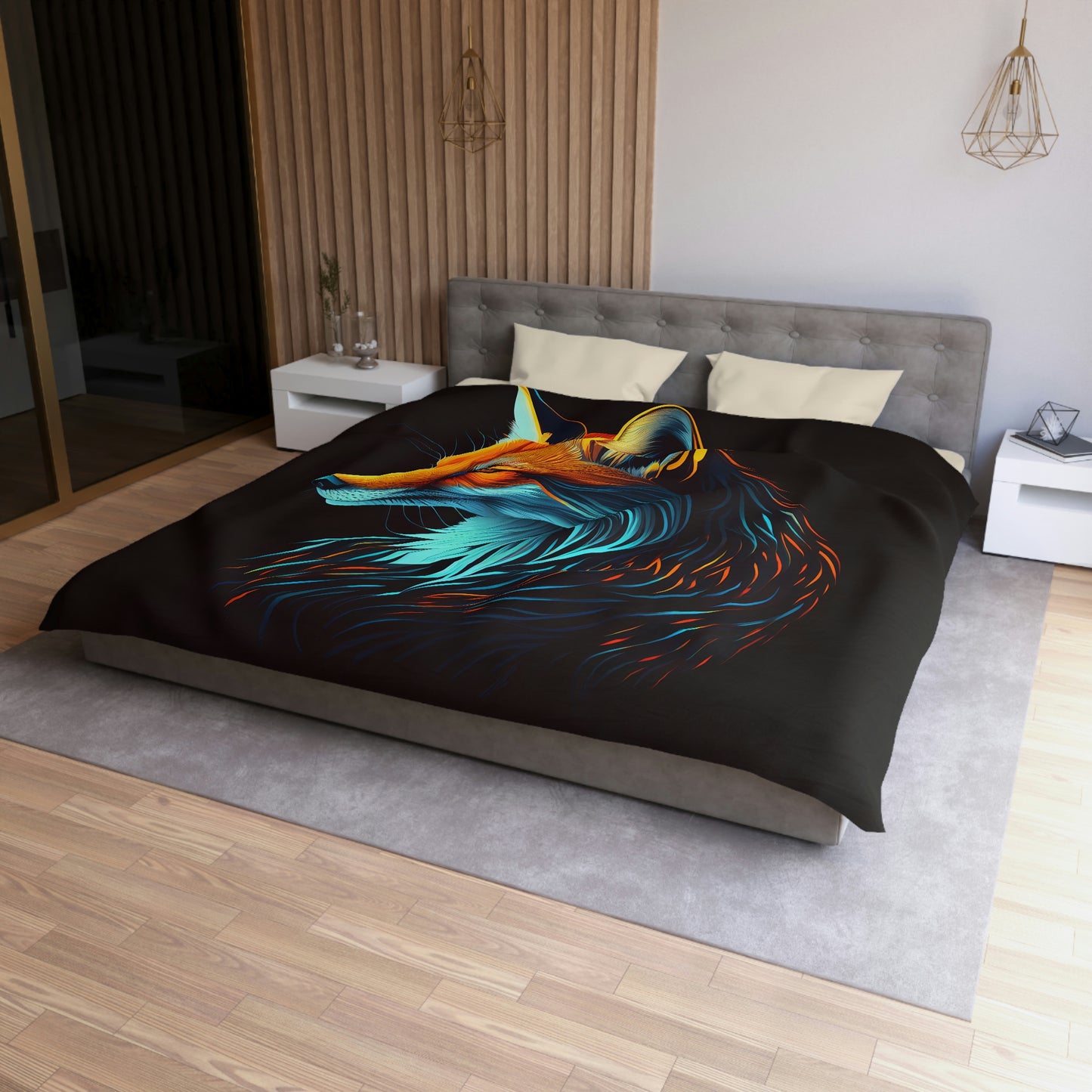 Mythic Fox Microfiber Duvet Cover