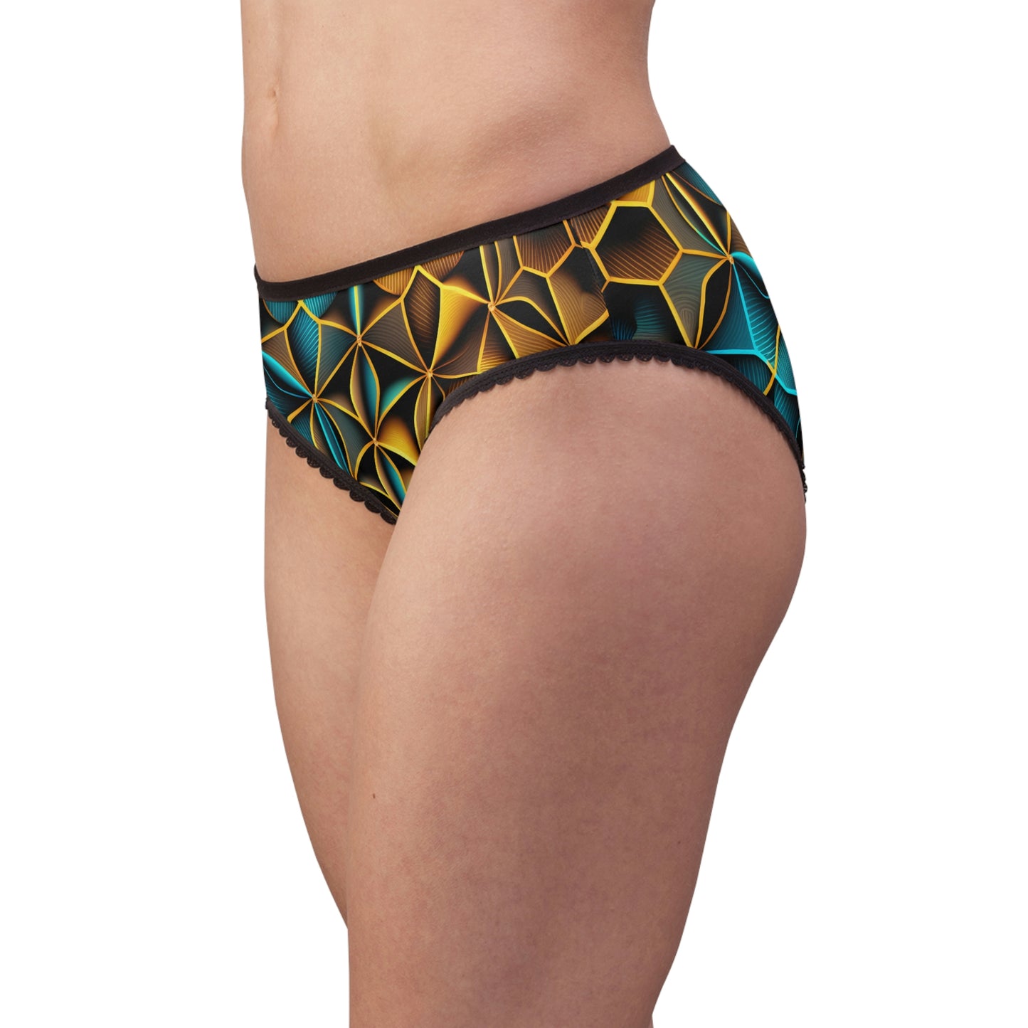 Women's Trippy Psychedelic Rave Festival Sacred Geometry Panties
