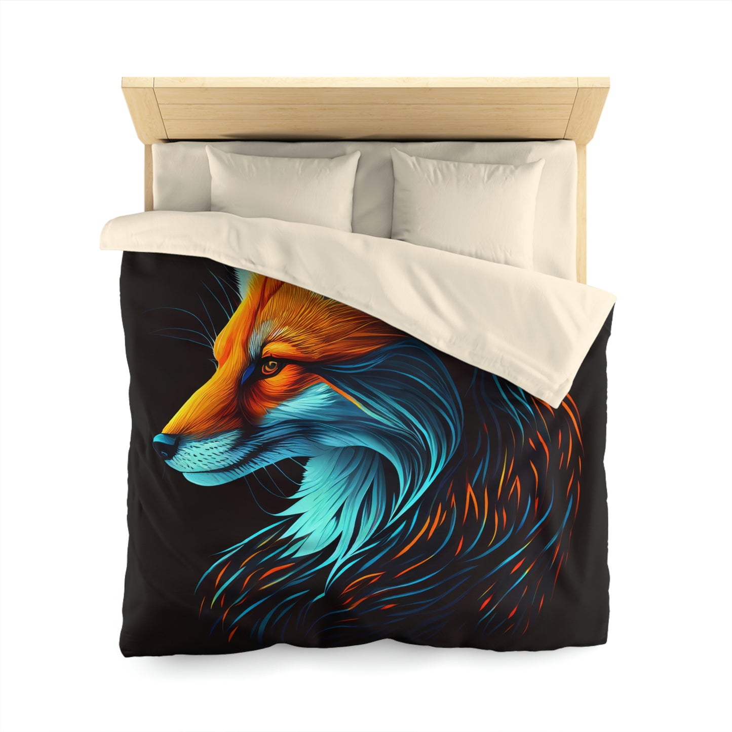 Mythic Fox Microfiber Duvet Cover
