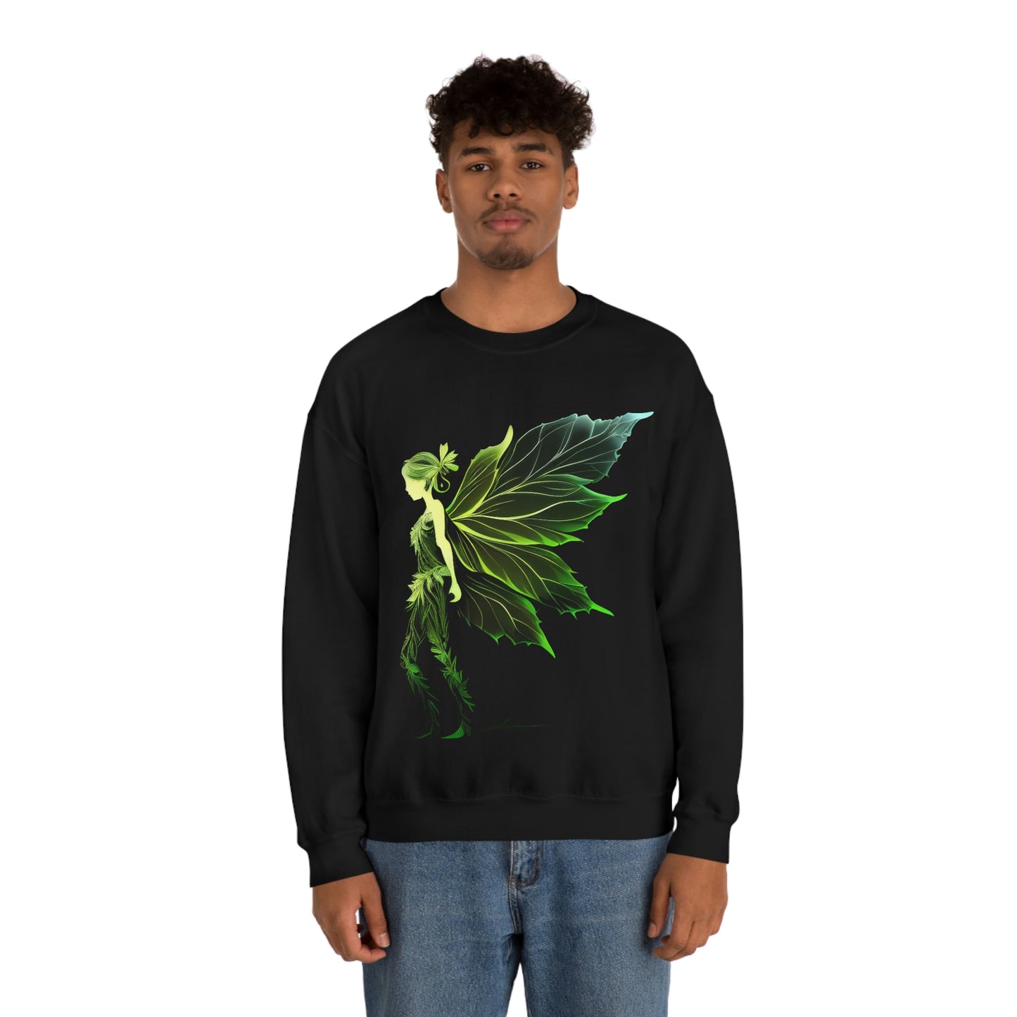 Forest Leaf Sprite Unisex Heavy Blend™ Crewneck Sweatshirt