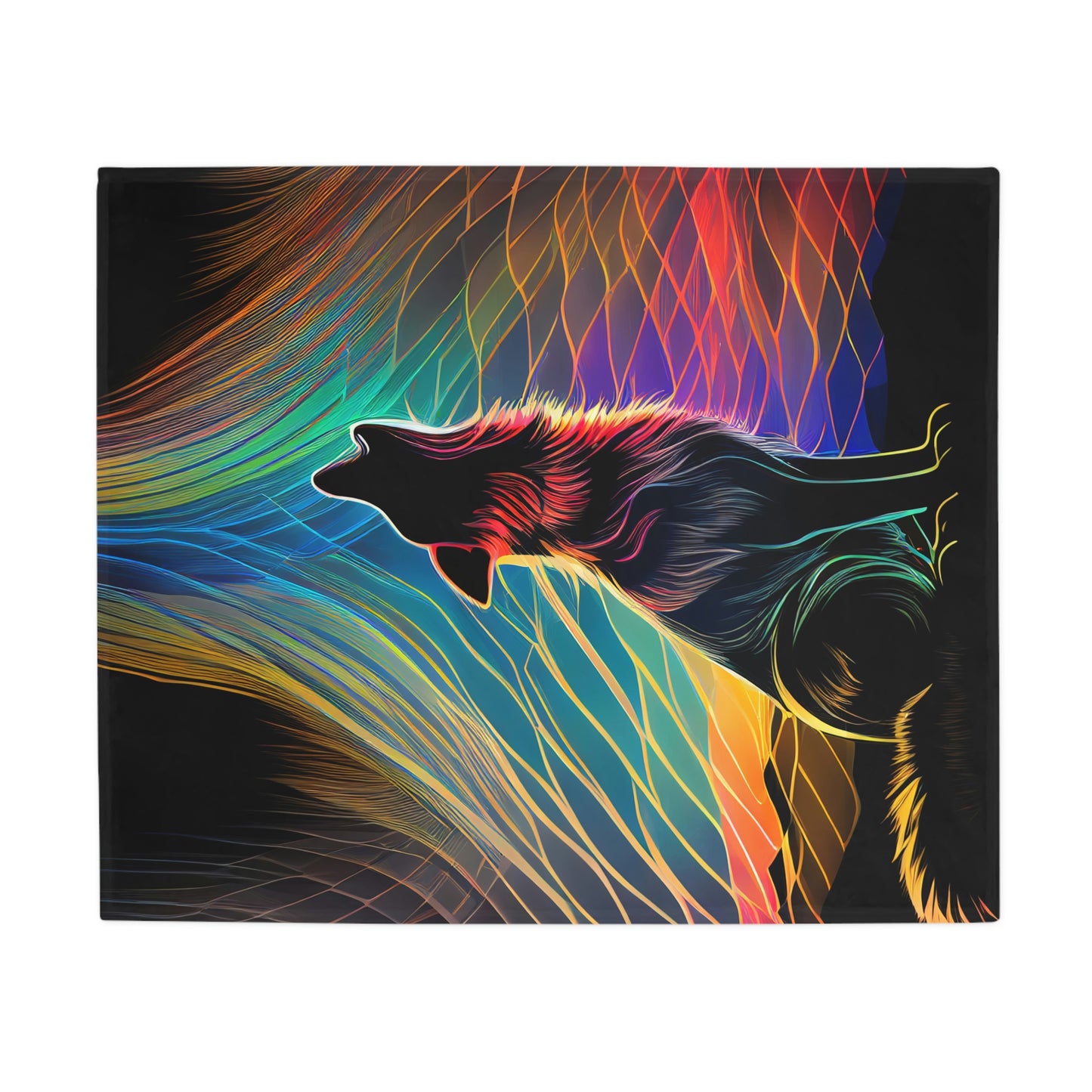 Howling Aurora Plush Fleece Blanket