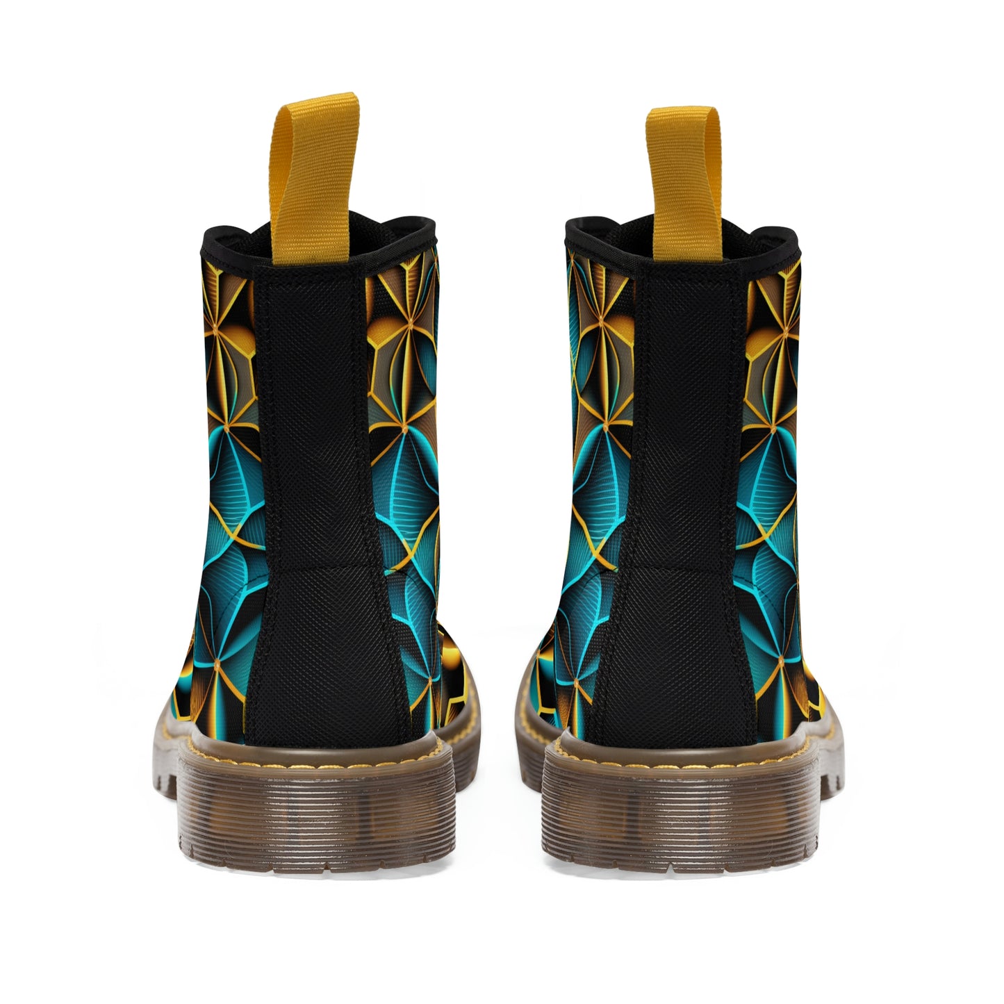 Sacred Geometry Psychedelic Women's Canvas Boots