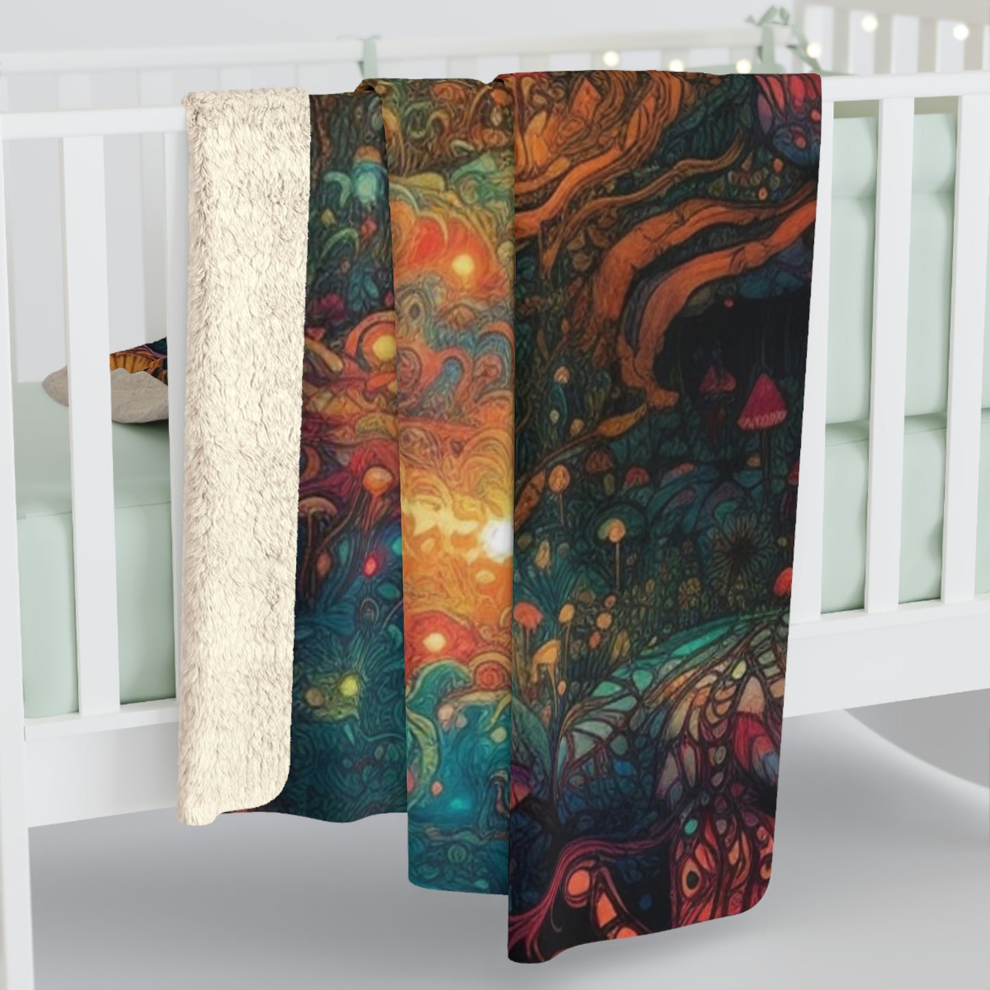 A Midsummer Dream's Night Sherpa Fleece Trip Blanket