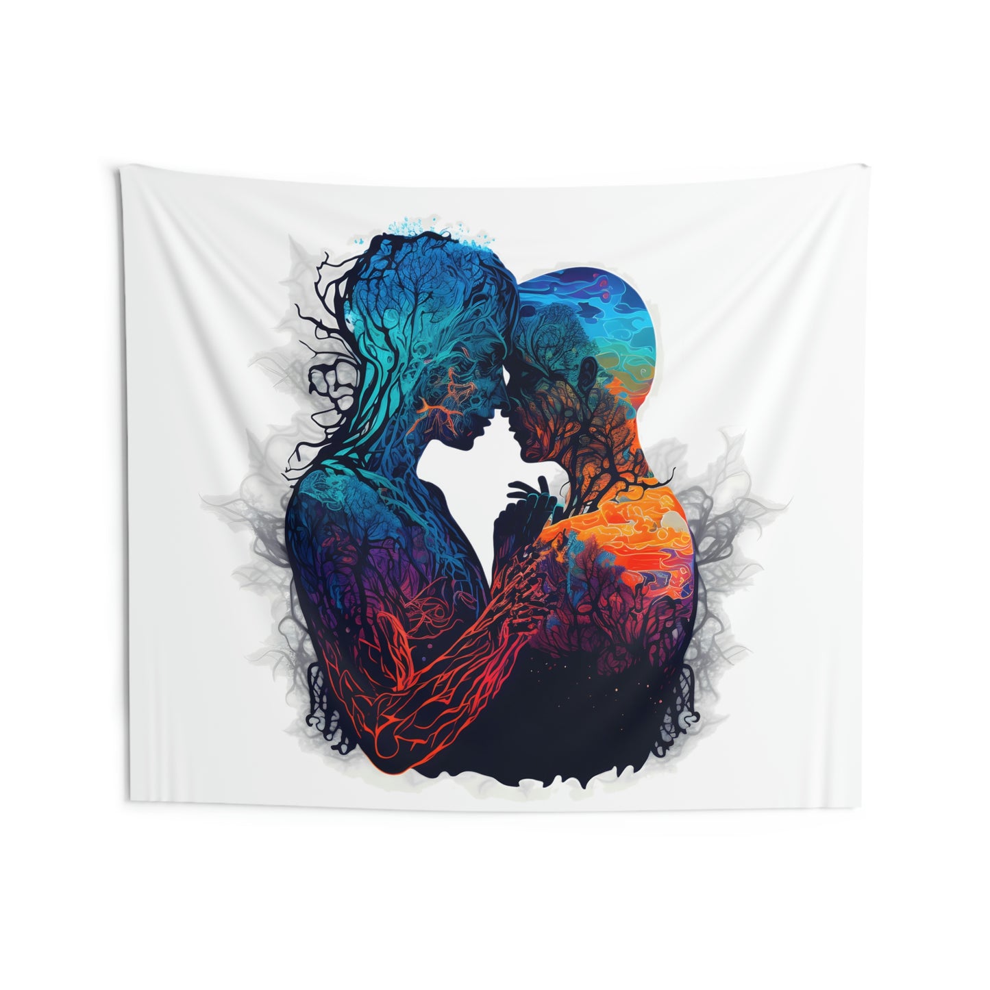 Spiritual Love Embrace - Indoor Wall Tapestry