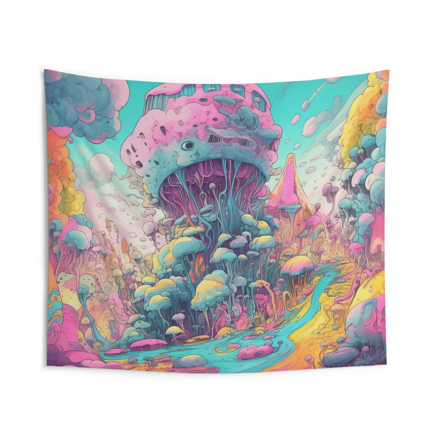 Pastel Acid Trip Indoor Wall Tapestry