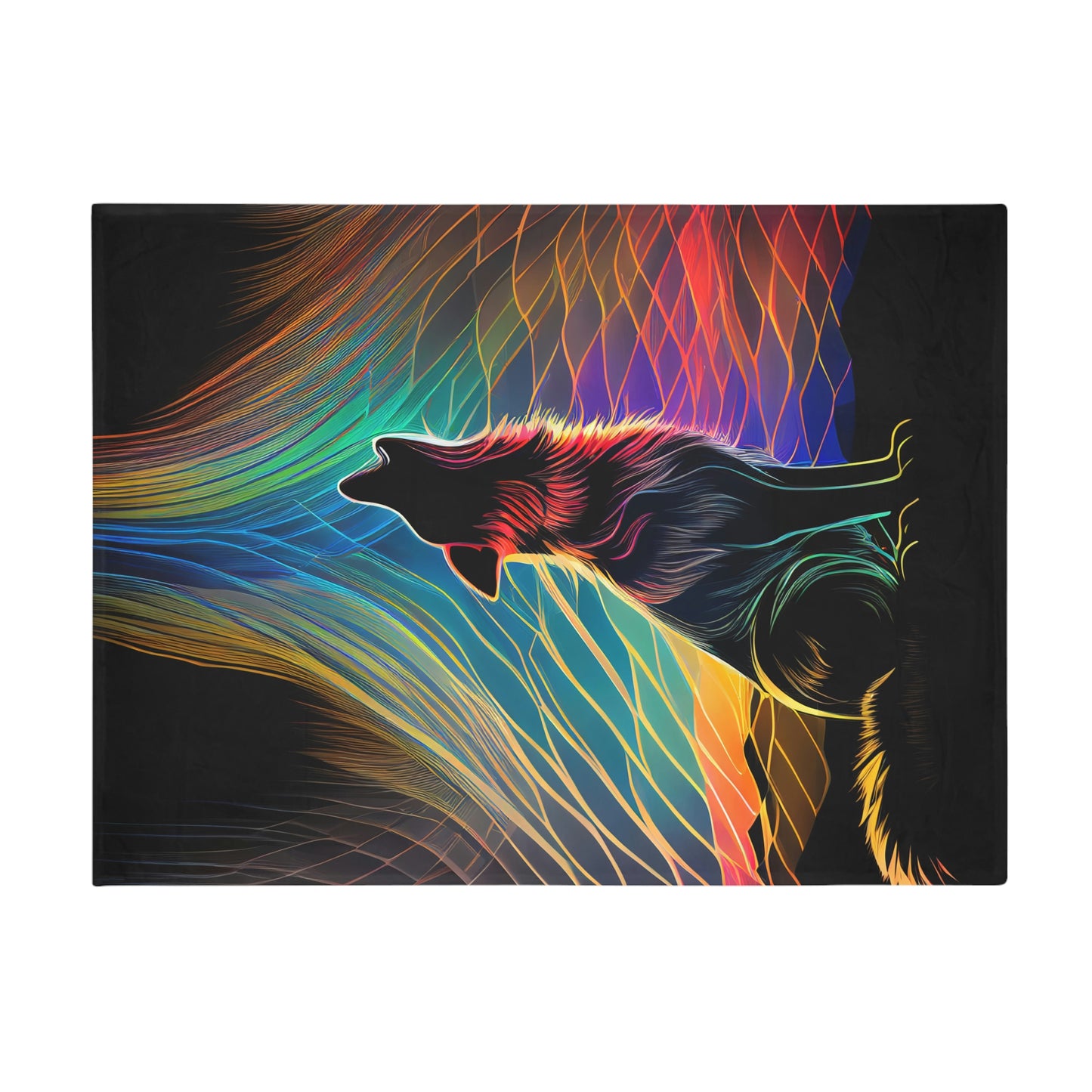 Howling Aurora Plush Fleece Blanket